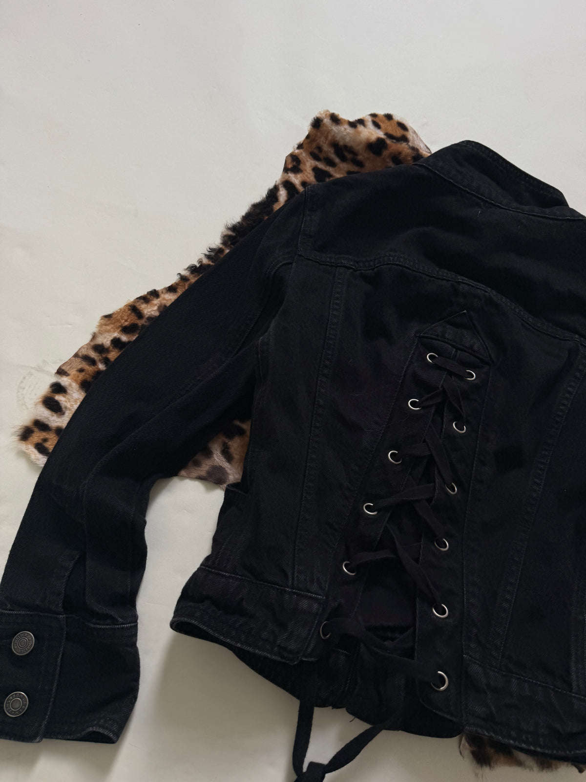 Y2K Black Corset Jacket (S)