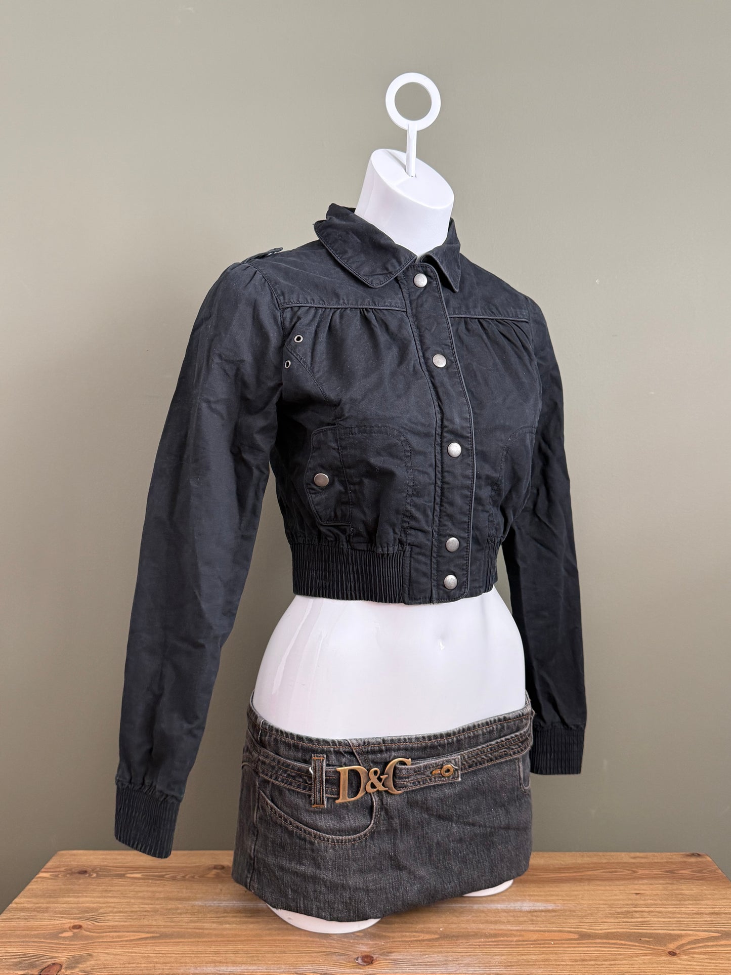 Jane Norman Crop Bomber Jacket (UK8)