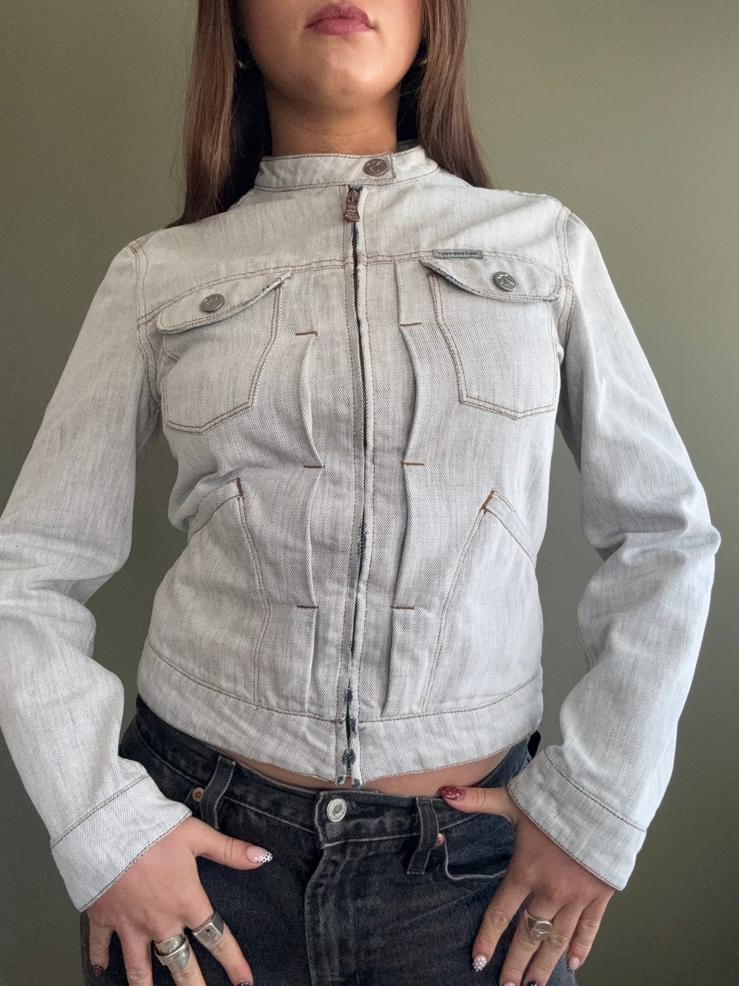 Calvin Klein Fitted Denim Jacket (S)