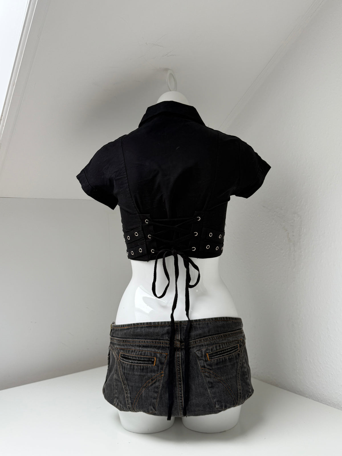 Cropped Corset Utility Top (UK8)