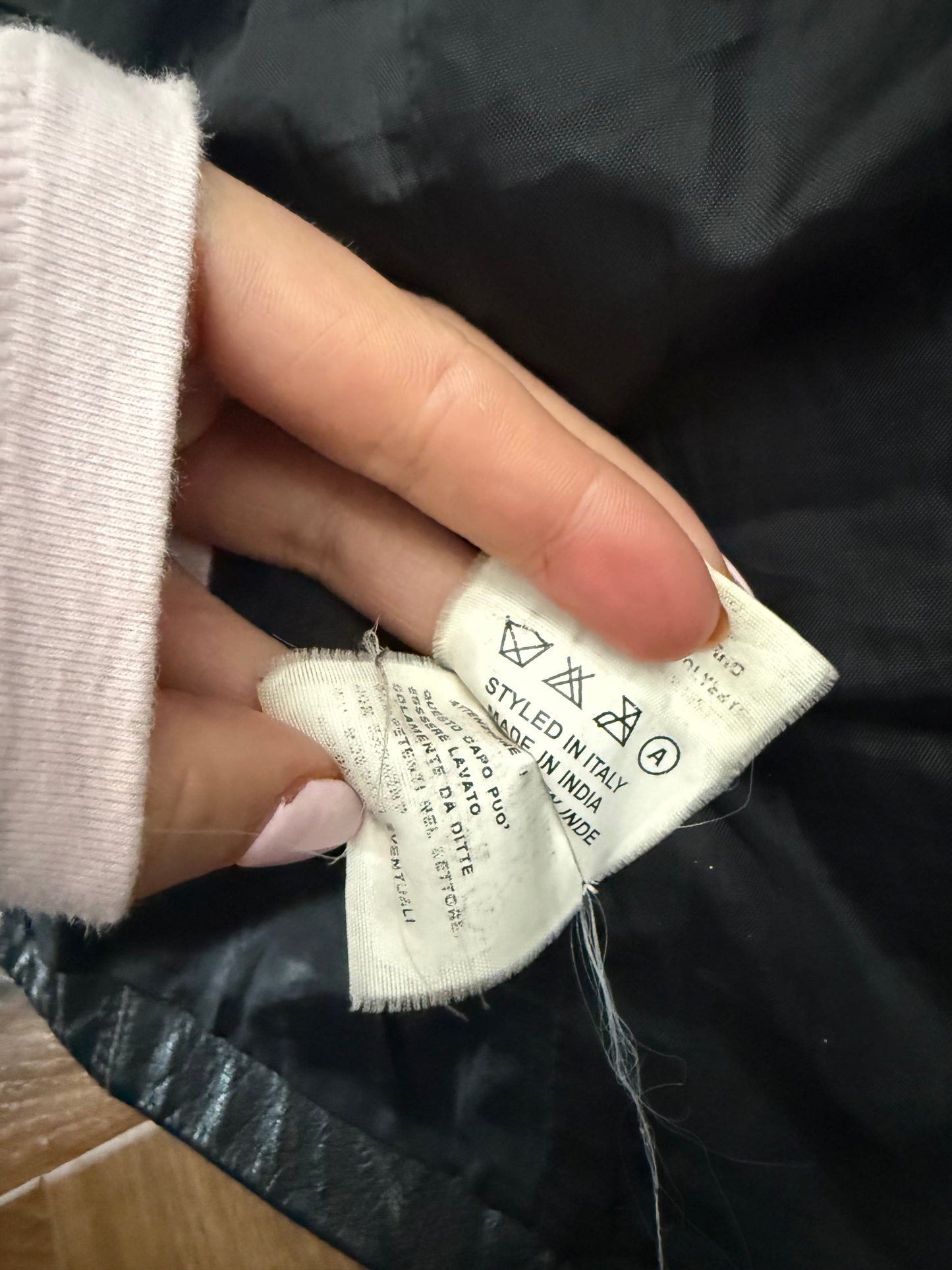 Miss Sixty Leather Racer Jacket (S)