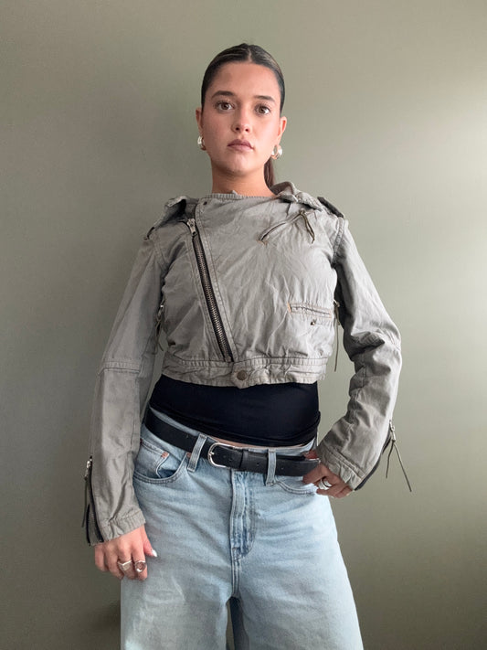 Cropped Cargo Jacket (UK10)