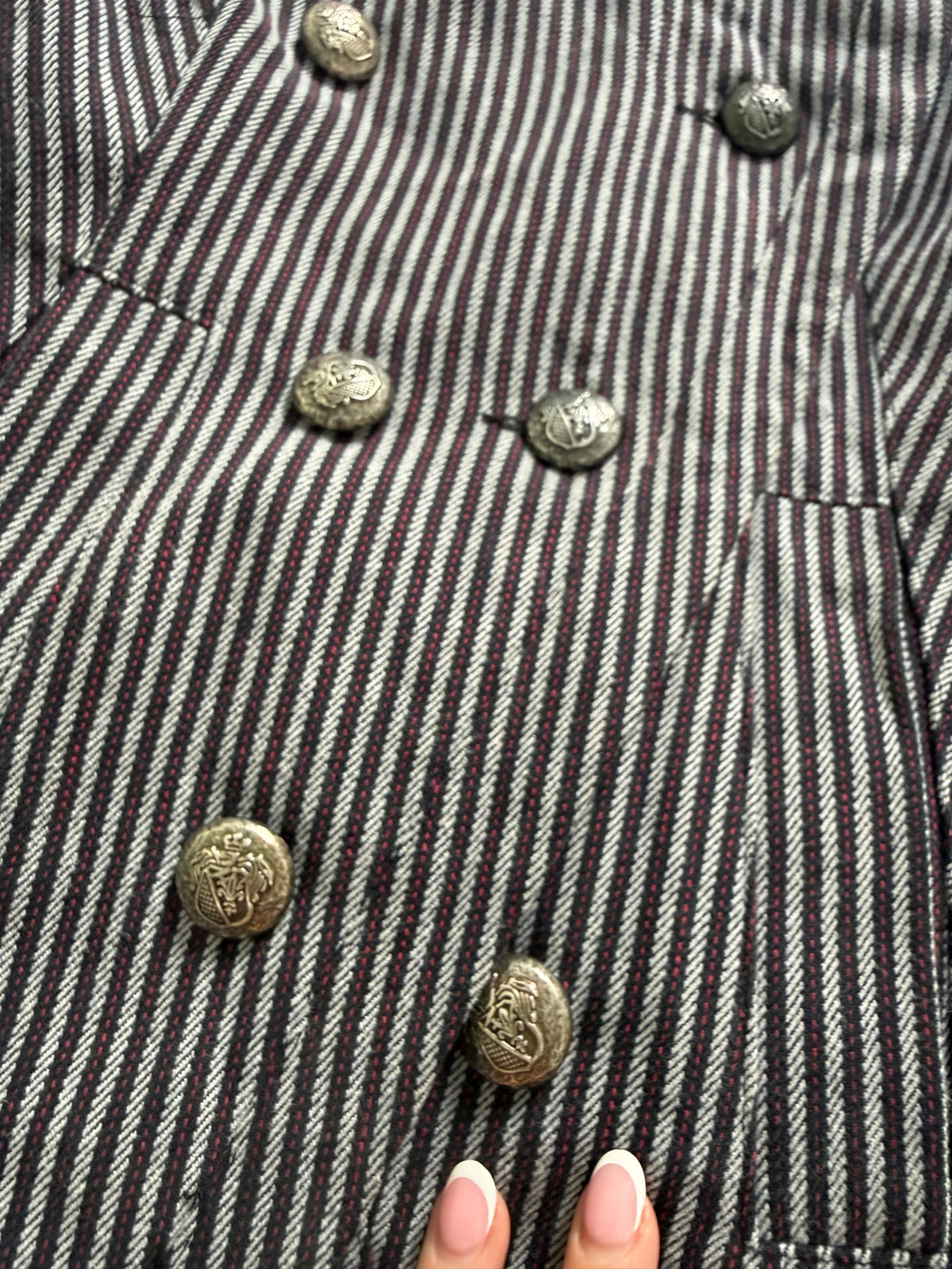 Striped Military Jacket (UK8)