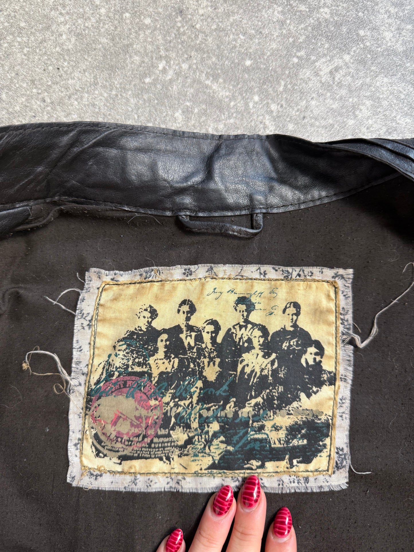 Cropped Leather Jacket (UK12)