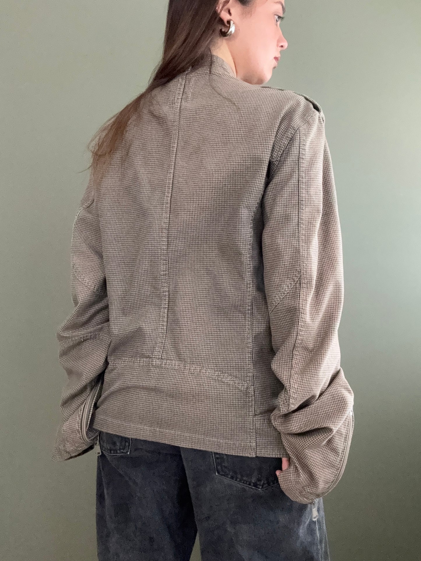 Diesel Dogtooth Biker Jacket (XL)