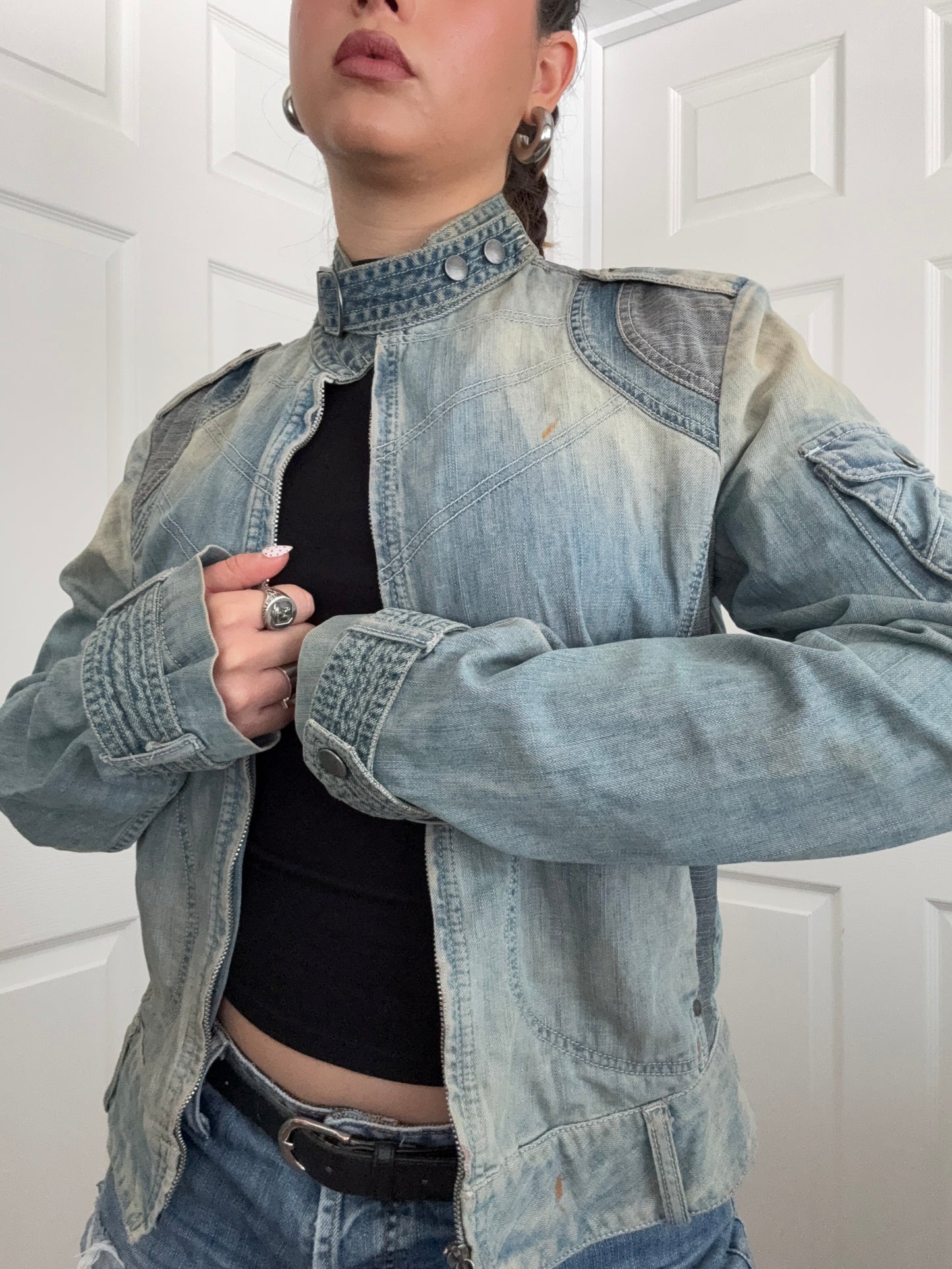 Diesel Denim Biker Jacket (L)