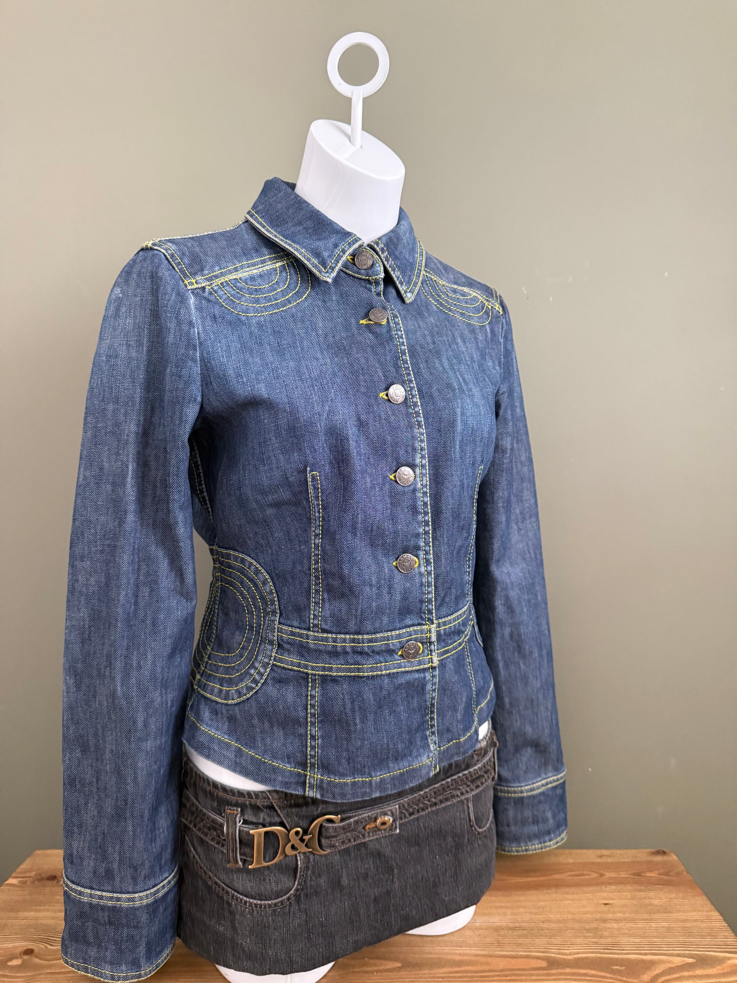 Armani Denim Military Jacket (UK14)