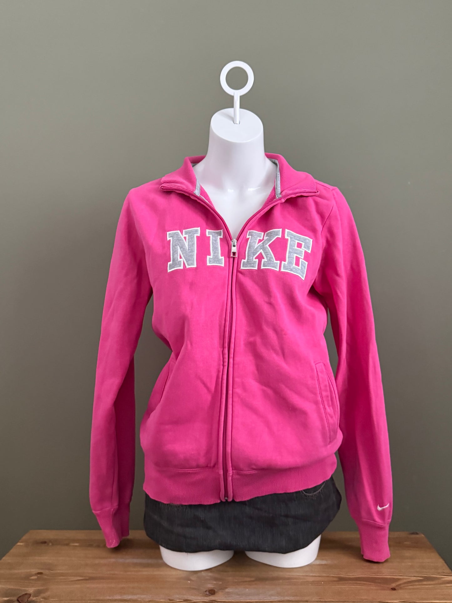 Pink Nike Zip Jumper (L)