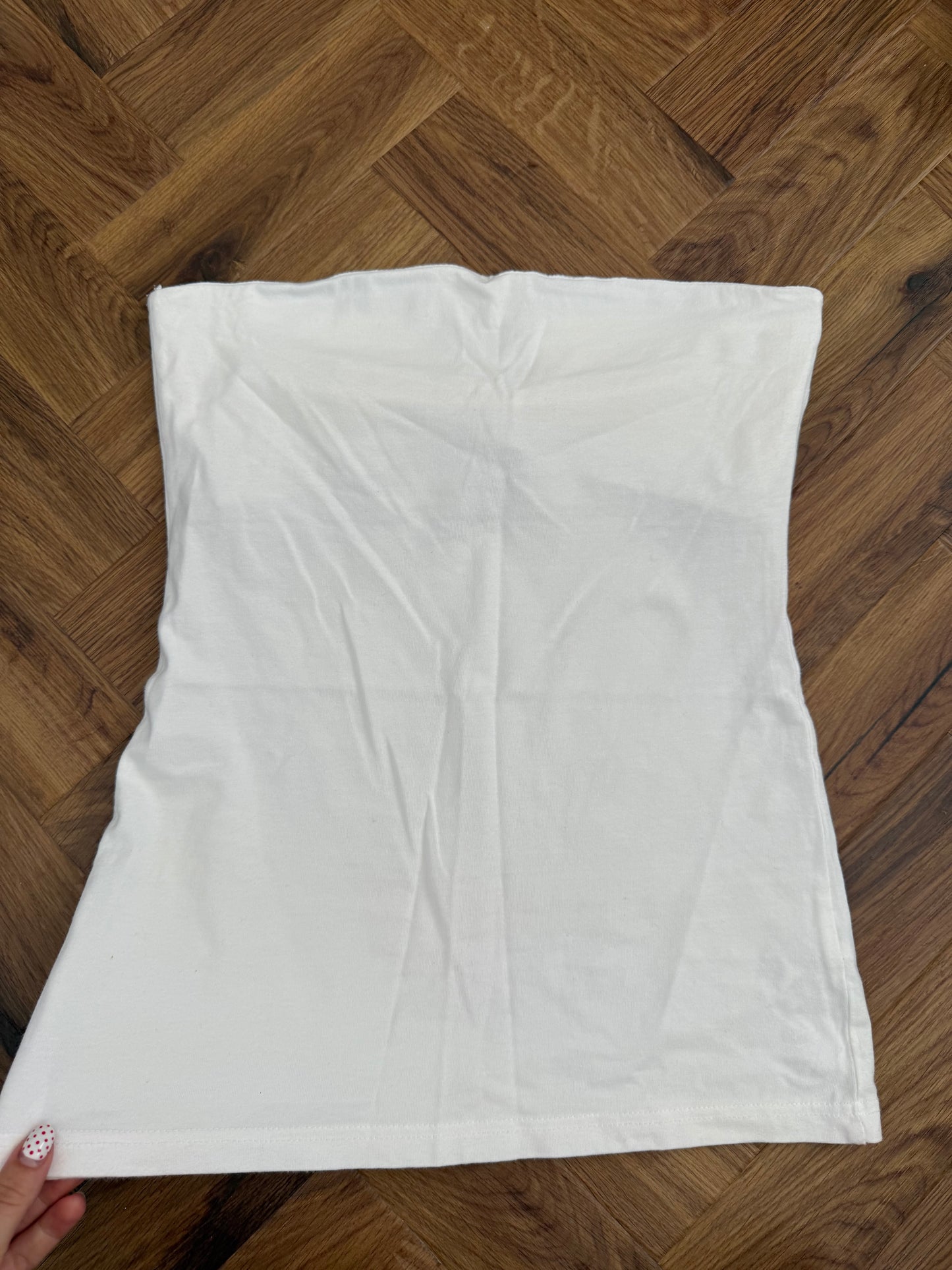 White Bandeau Top (UK10)
