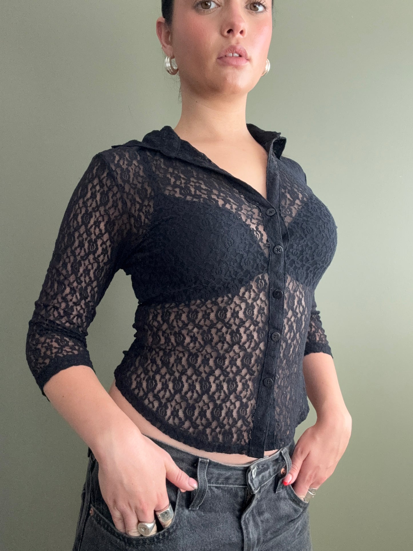 Guess Lace Top (M)