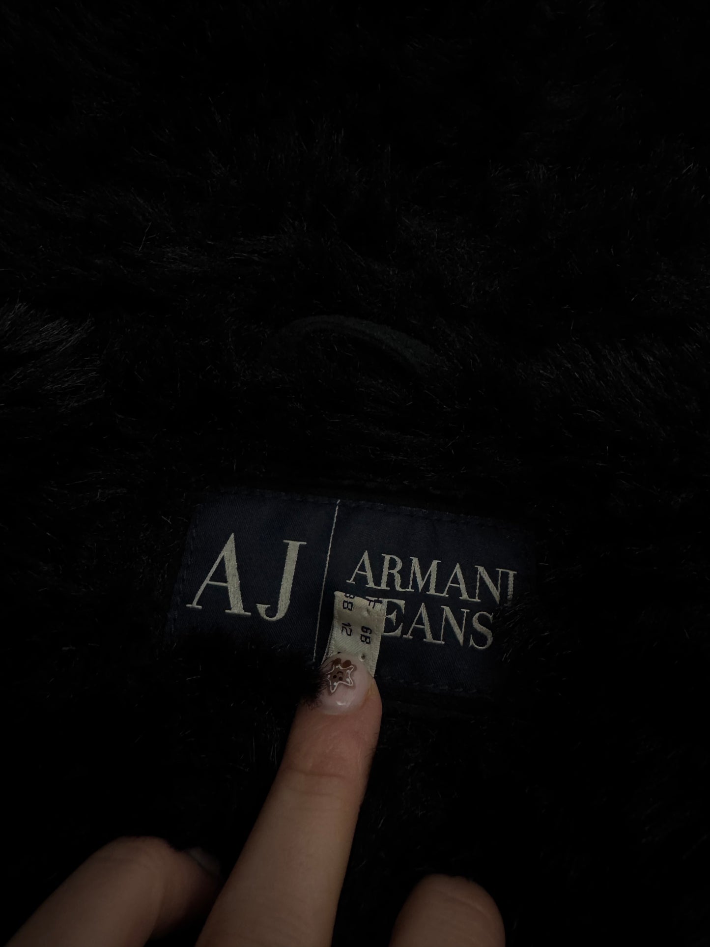 Armani Faux Fur Buckle Jacket (UK12)