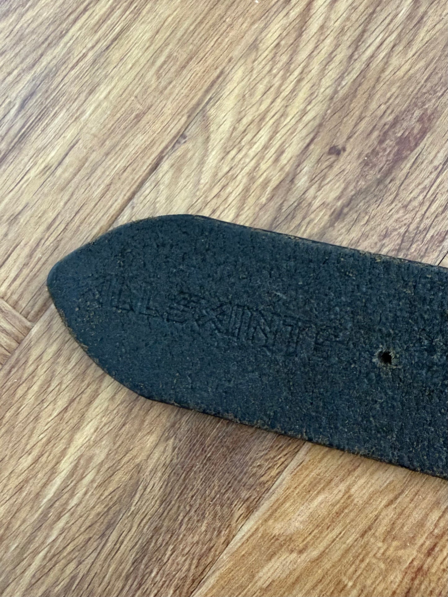 Allsaints Rocks leather Studded Belt (S)