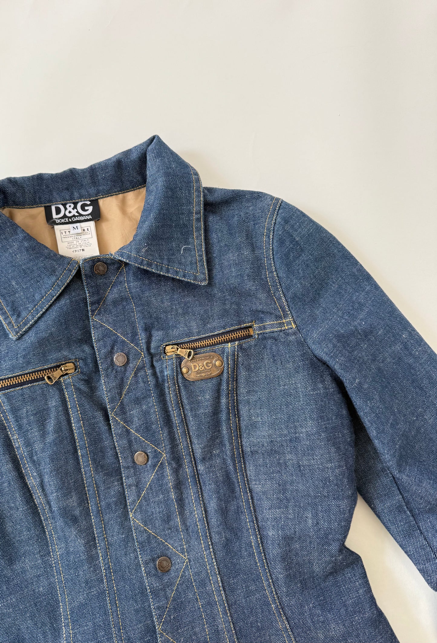 Vintage Dolce & Gabbana Fitted Denim Jacket (M)
