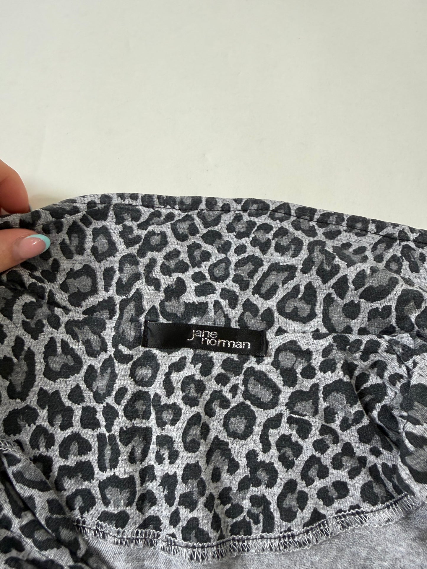 Jane Norman Tie Leopard Top (UK14)