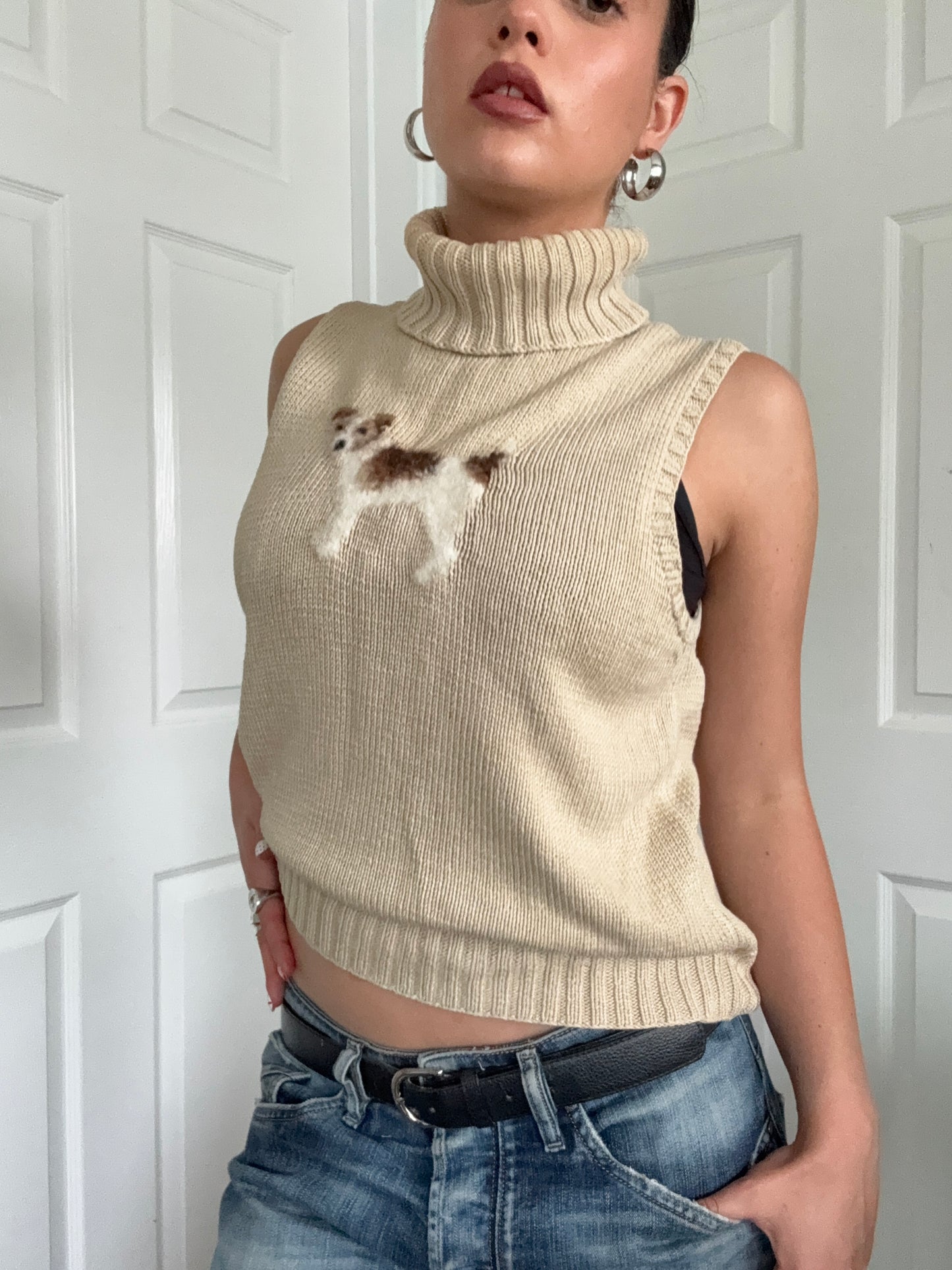 Ralph Lauren Knit Dog Top (M)