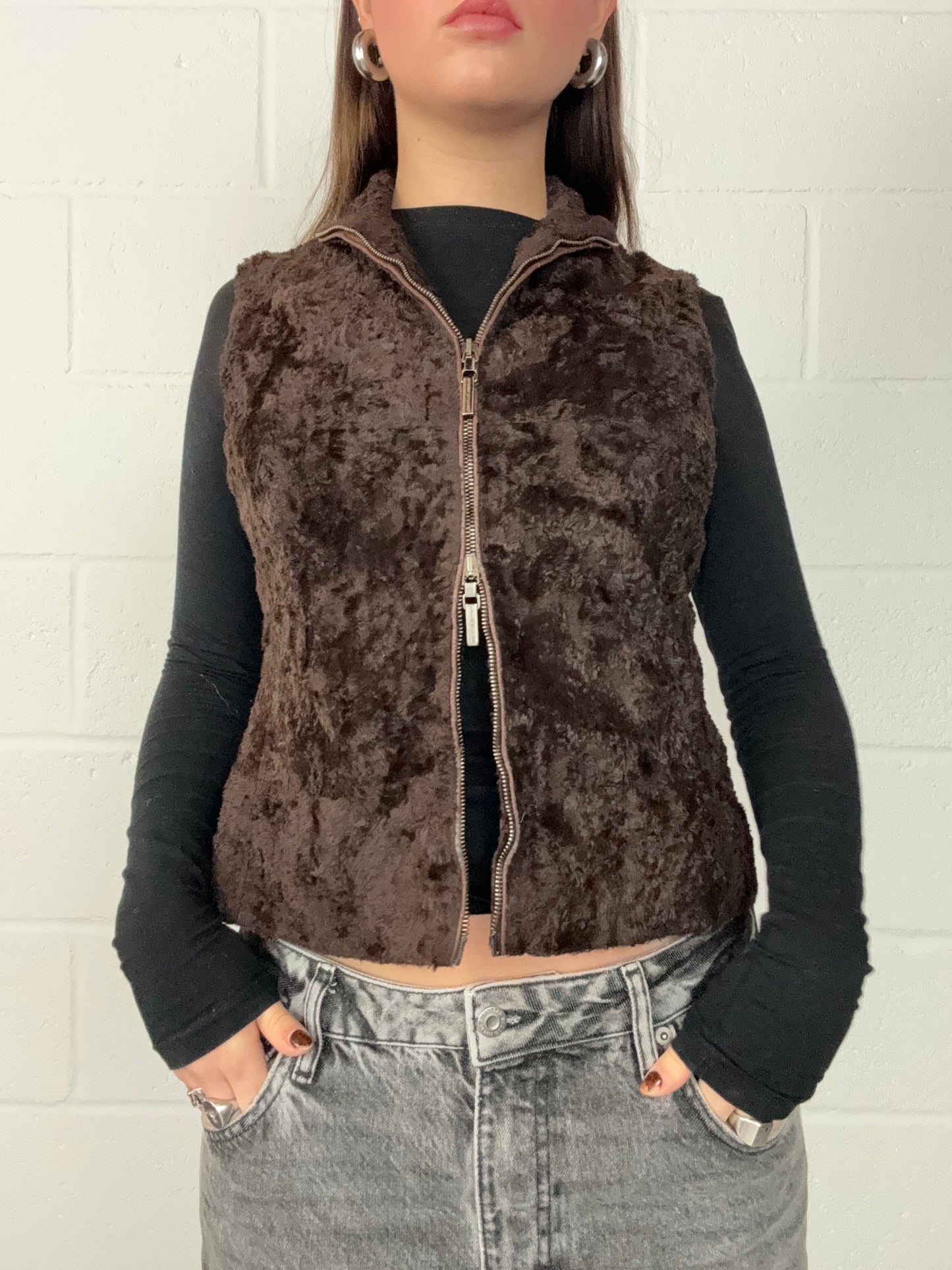 Karen Millen Faux Fur Gilet (UK10)