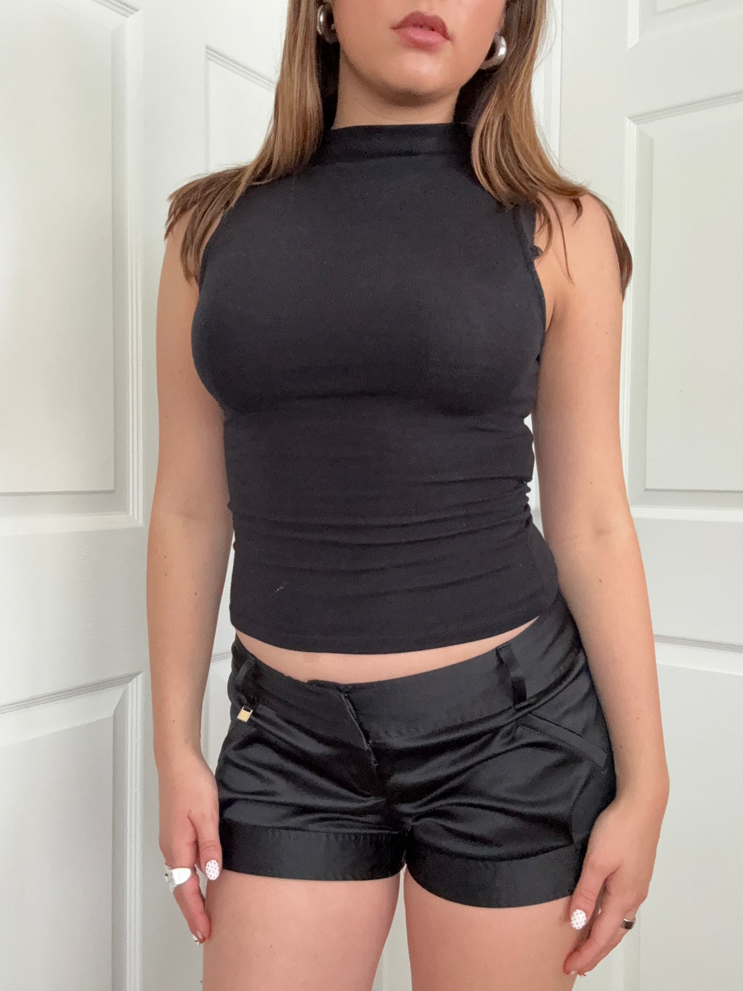 Mini Silk Look Shorts (UK10)
