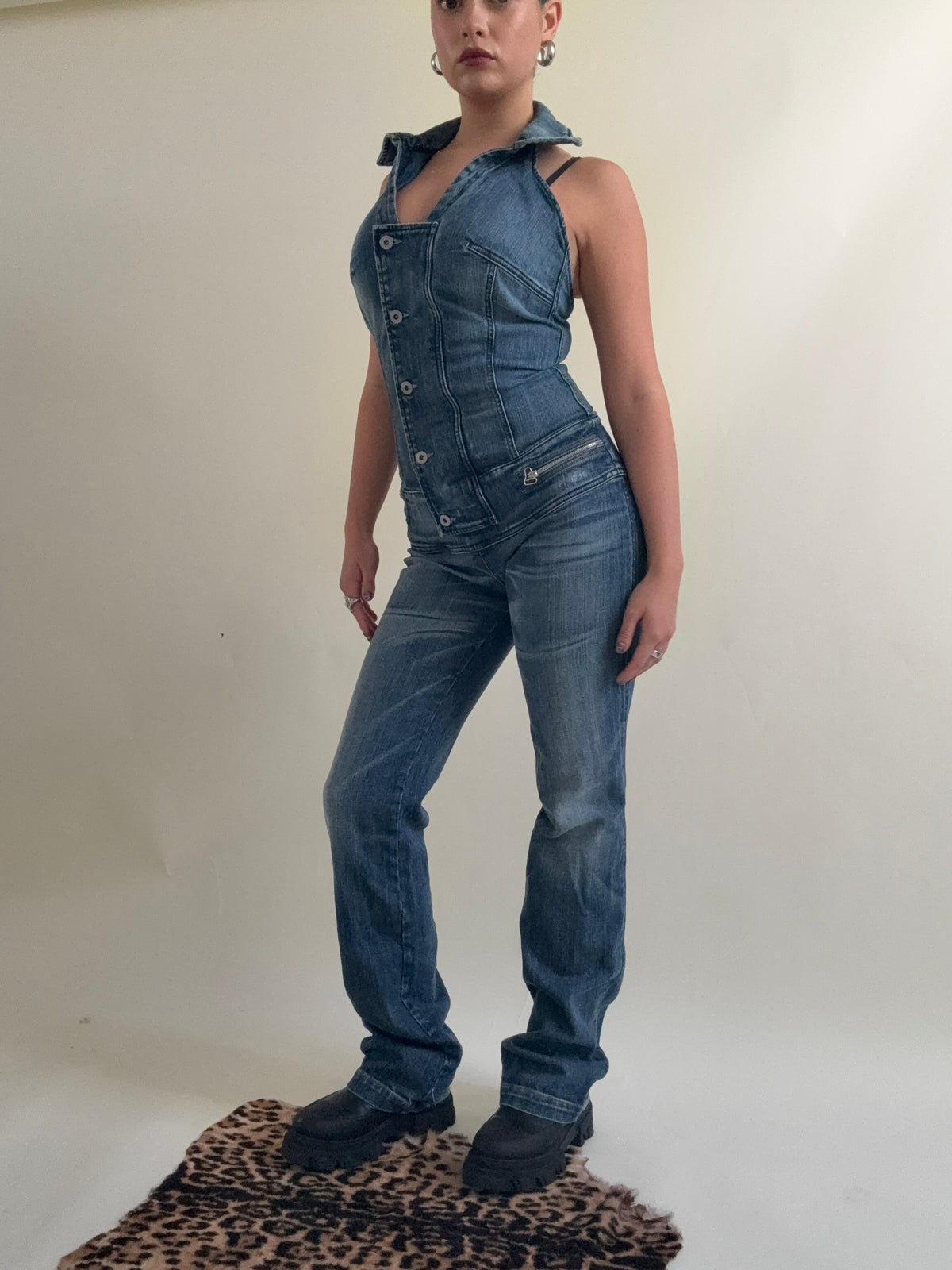 Vintage Diesel Denim Jumpsuit (M)