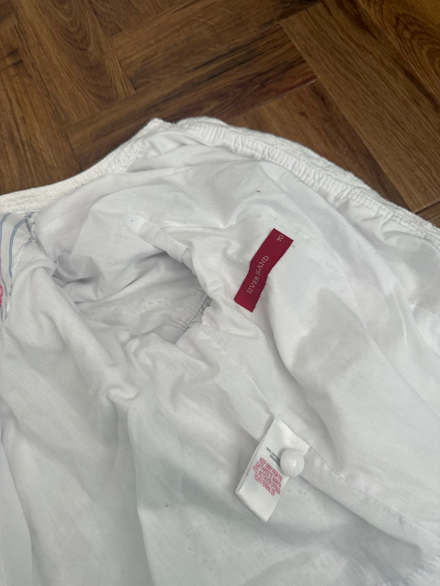 White Summer Peacoat (UK10)