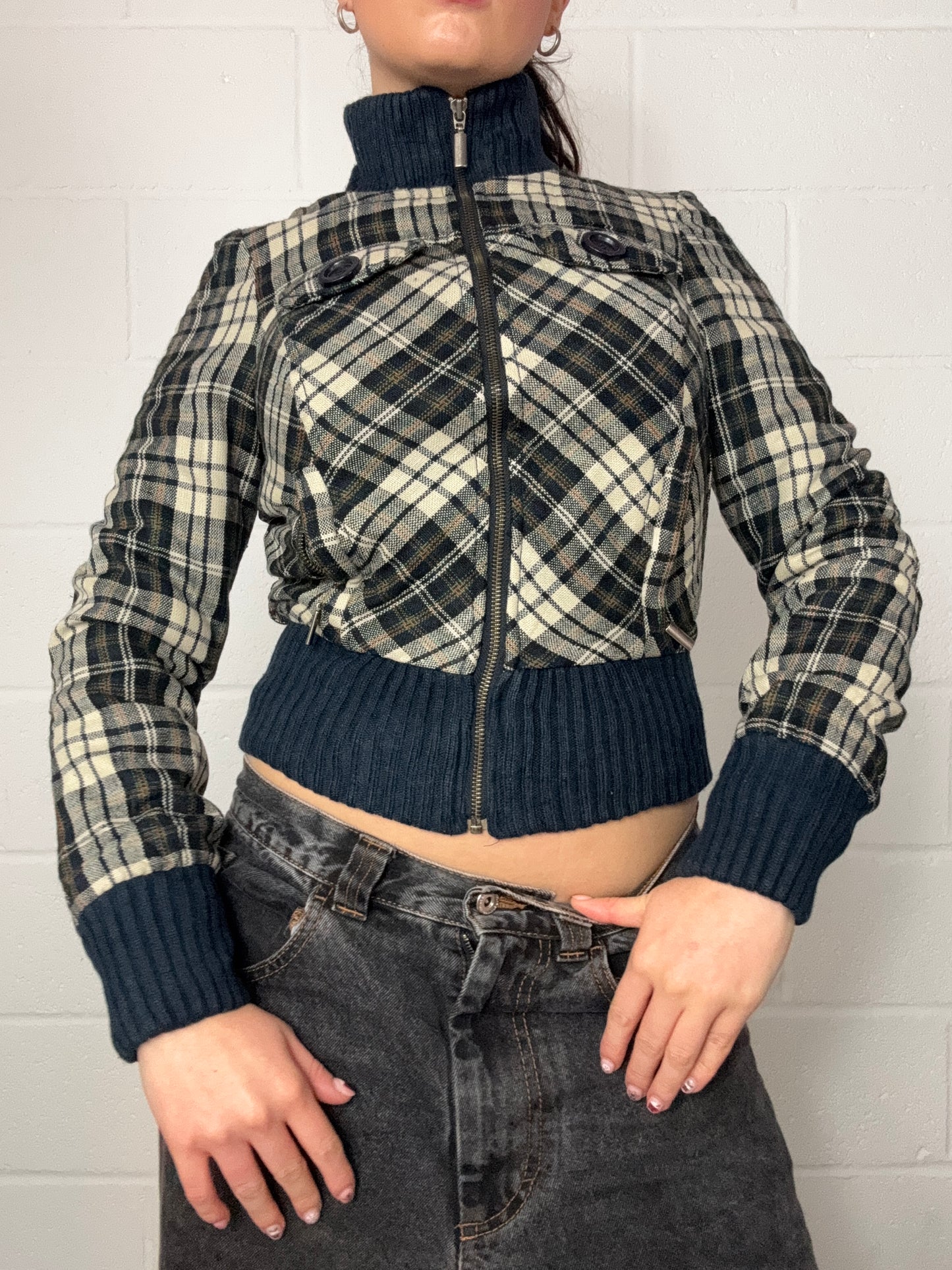 Guess Tartan Bomber Jacket (XS)