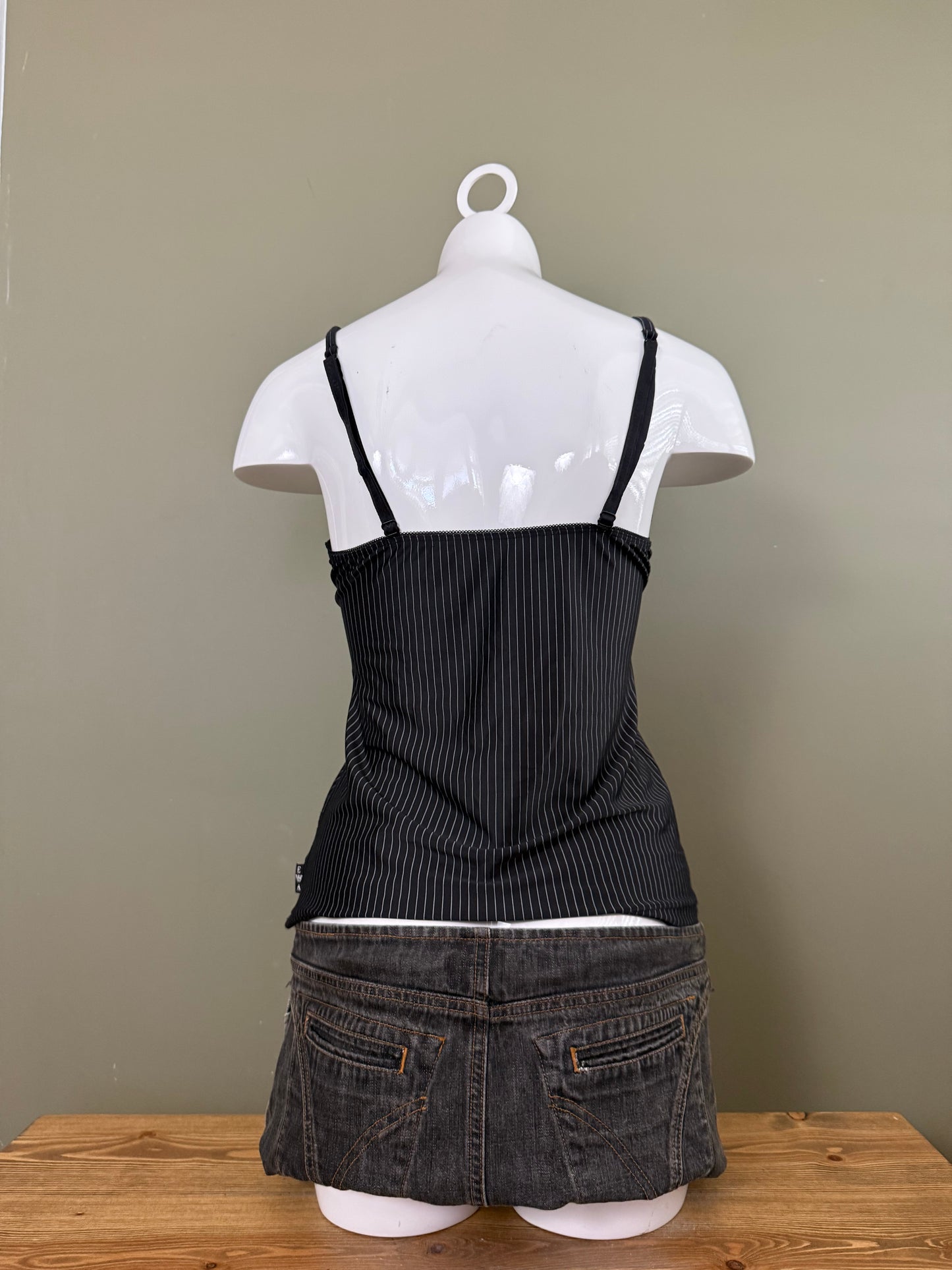 Emporio Armani Pinstripe Cami Top (M)