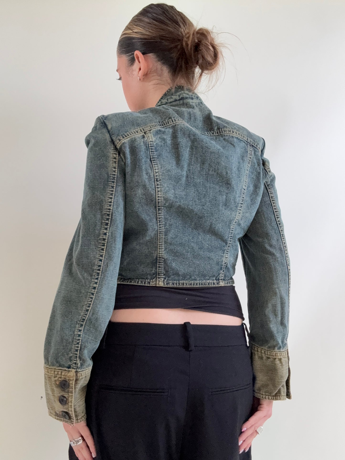 Karen Millen Denim Military Jacket (UK12)