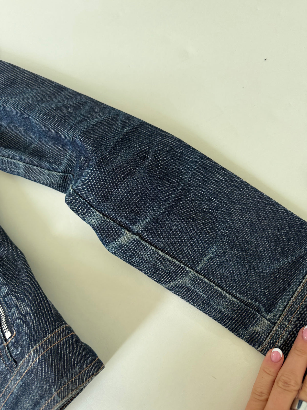 French Connection Asymmetric Denim Jacket (M)