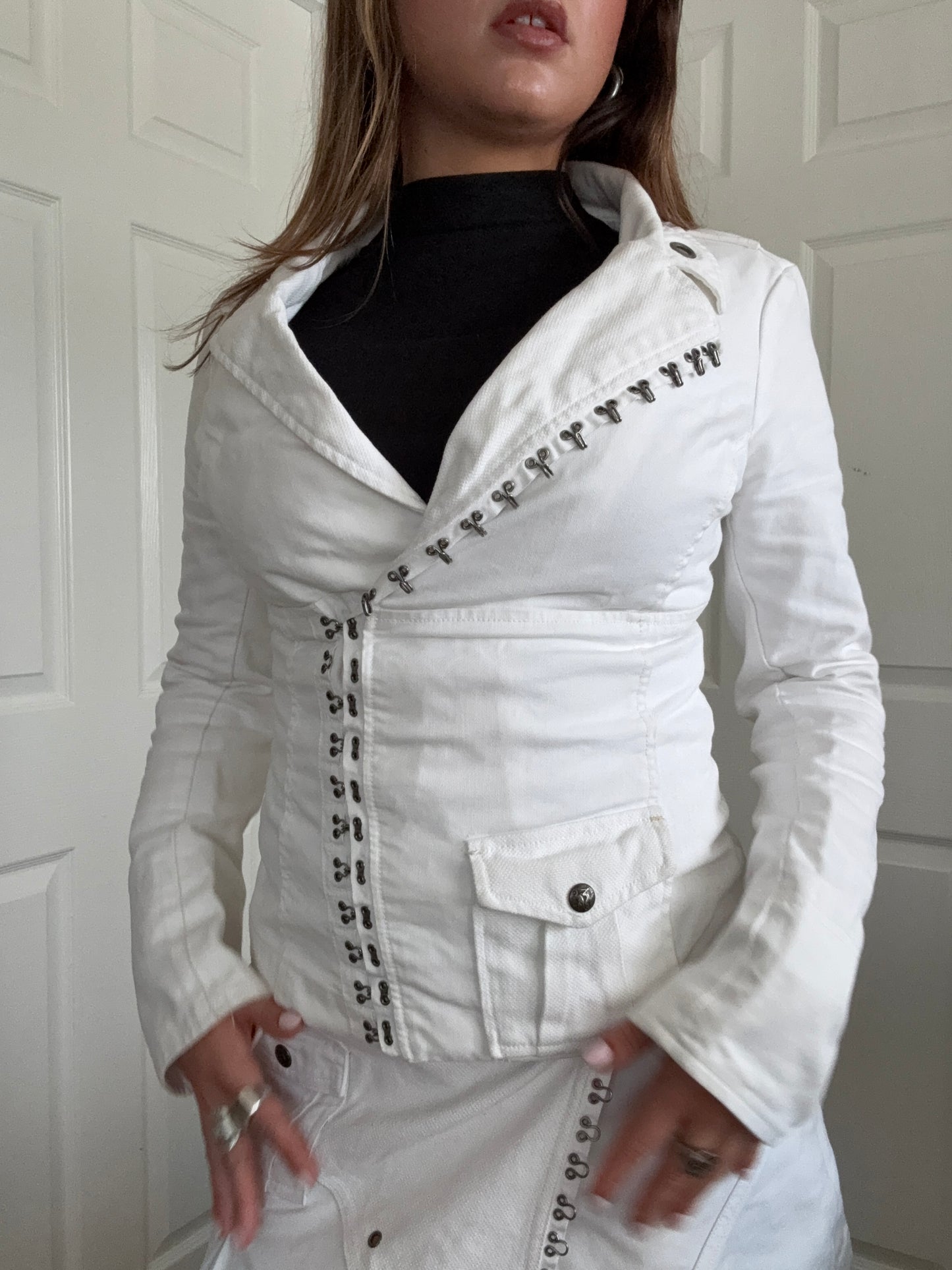 Diesel White Corset Jacket (S)