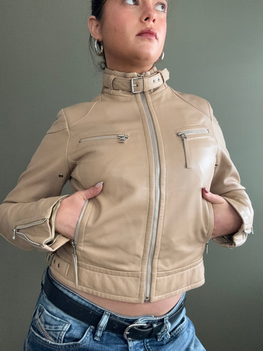 Leather Buckle Jacket (UK10)