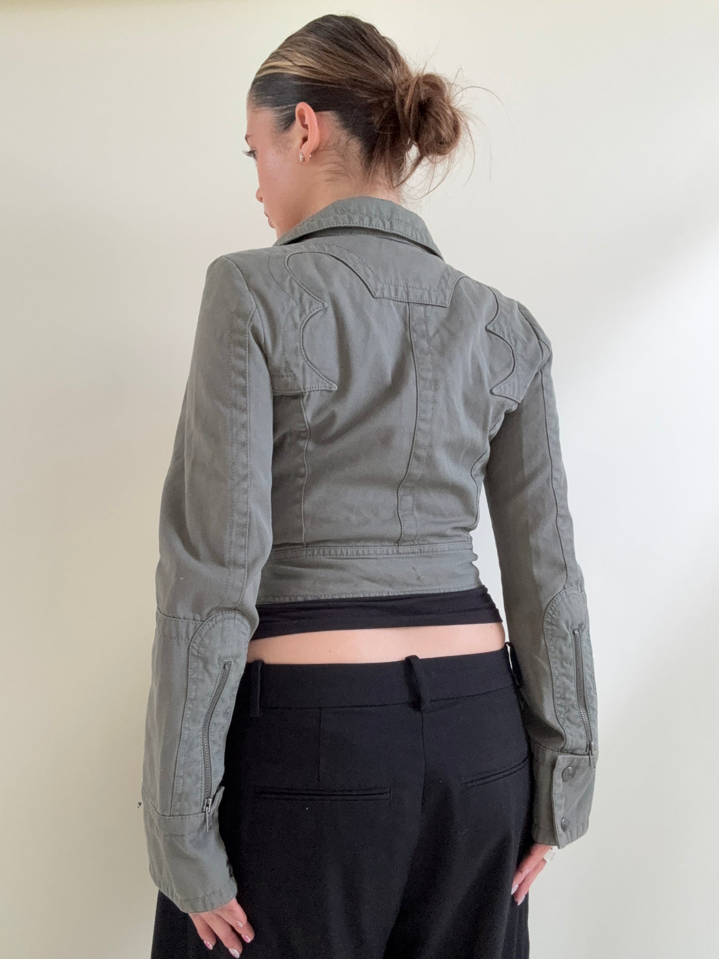 Diesel Cropped Fitted Jacket (S)
