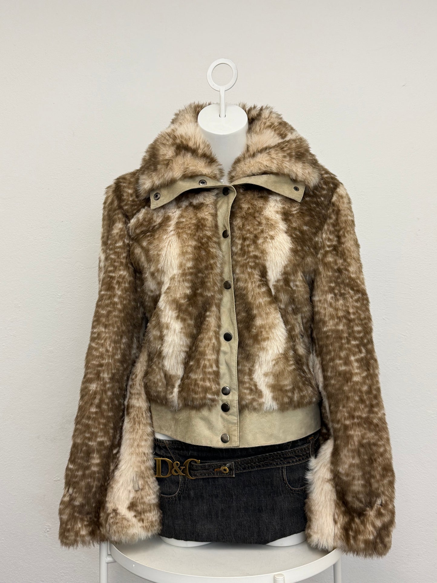 Morgan De Toi Faux Fur Bomber Jacket (M)
