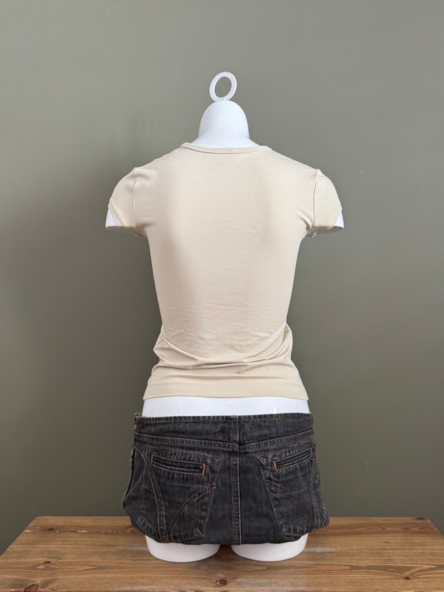 Diesel Cut Out Baby Tee (S)