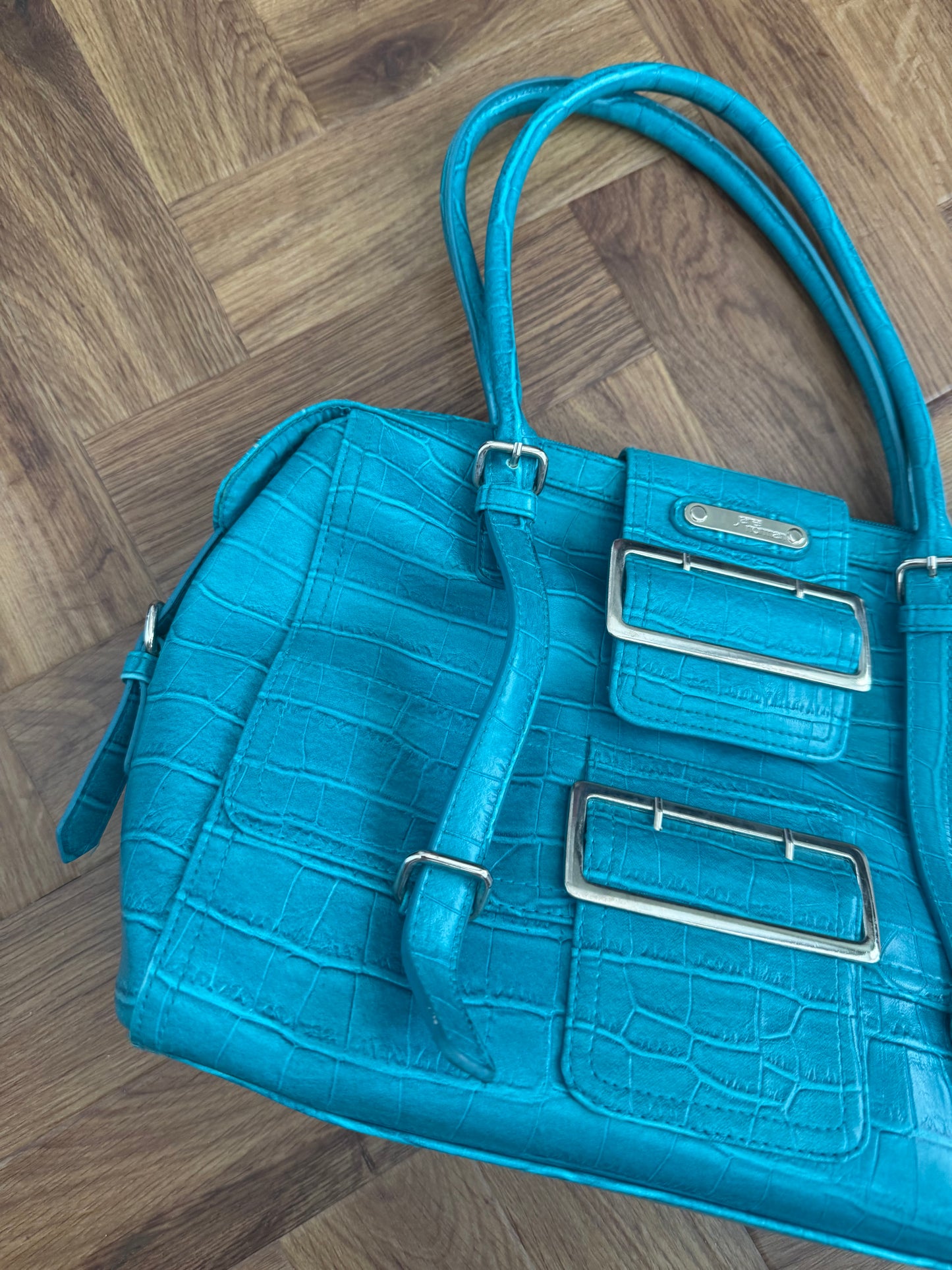 Jane Norman Turquoise Shoulder Bag