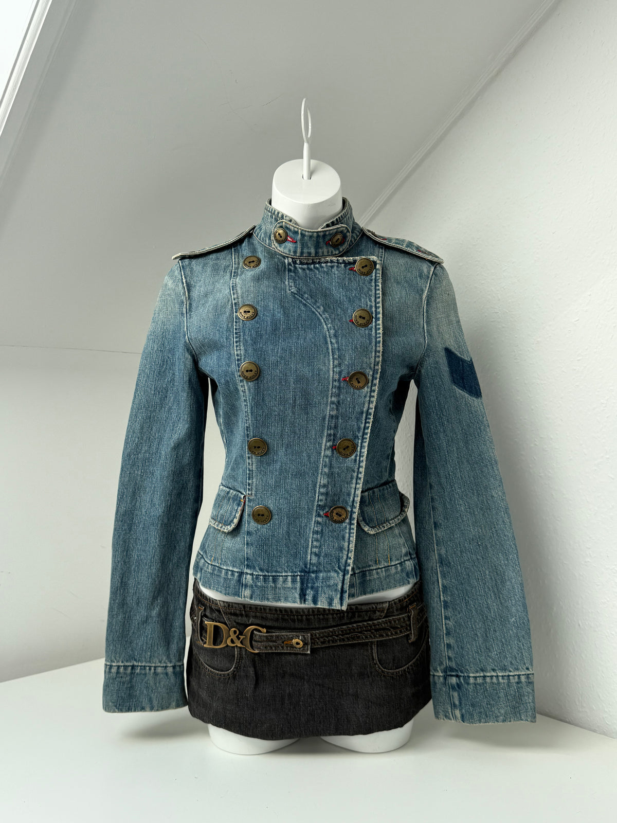 Miss Sixty Denim Military Jacket (M)