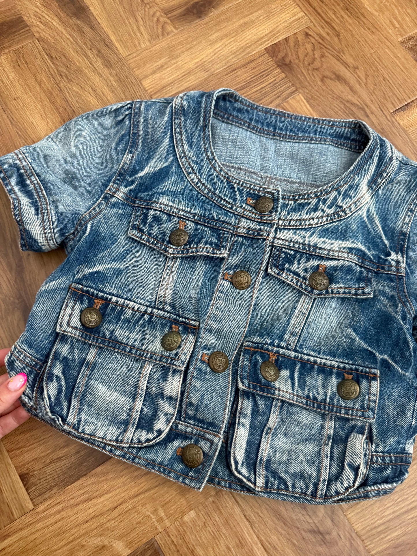 Y2K Denim Top (S)