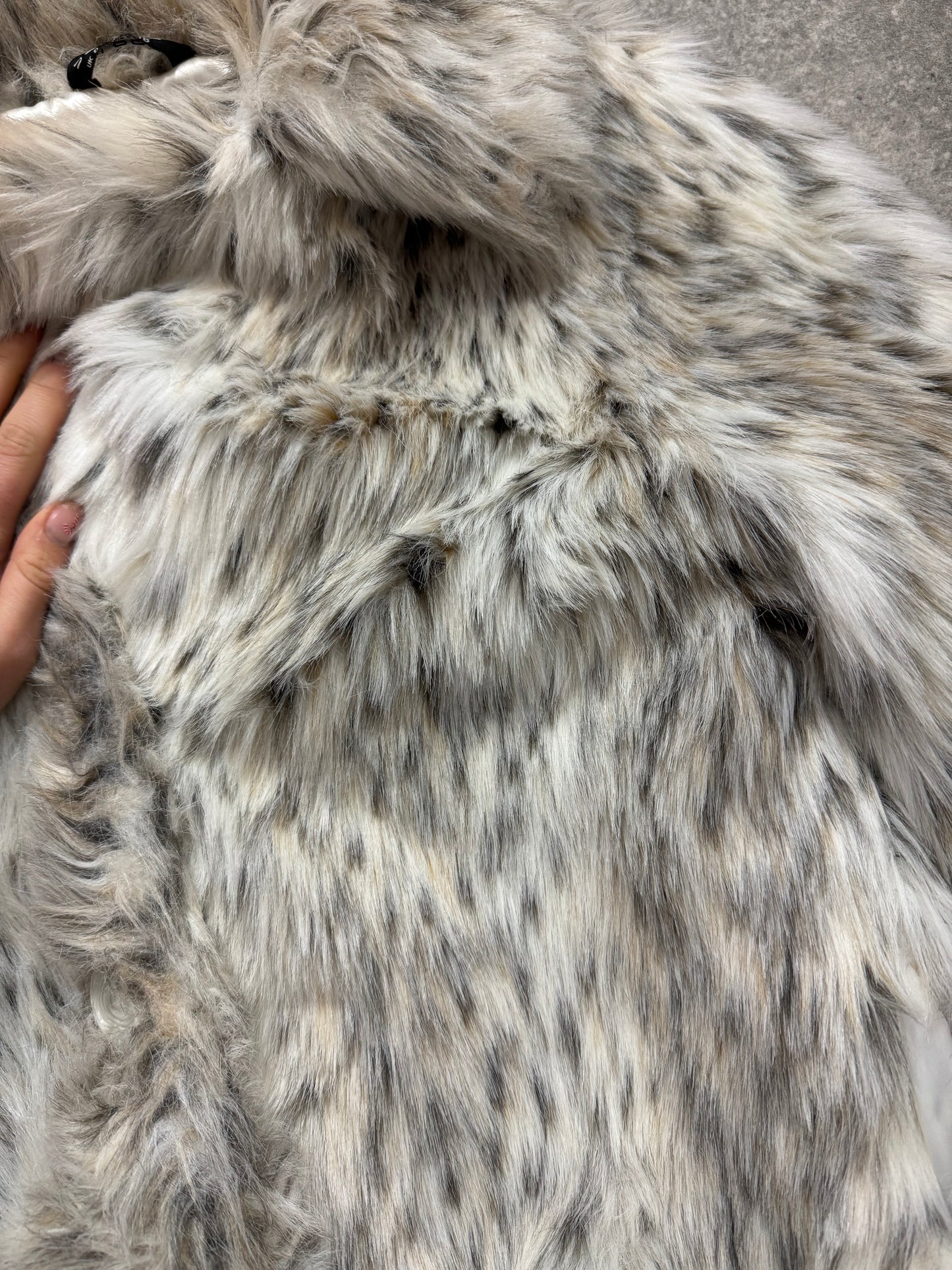 Y2K Faux Fur Jacket (UK8)