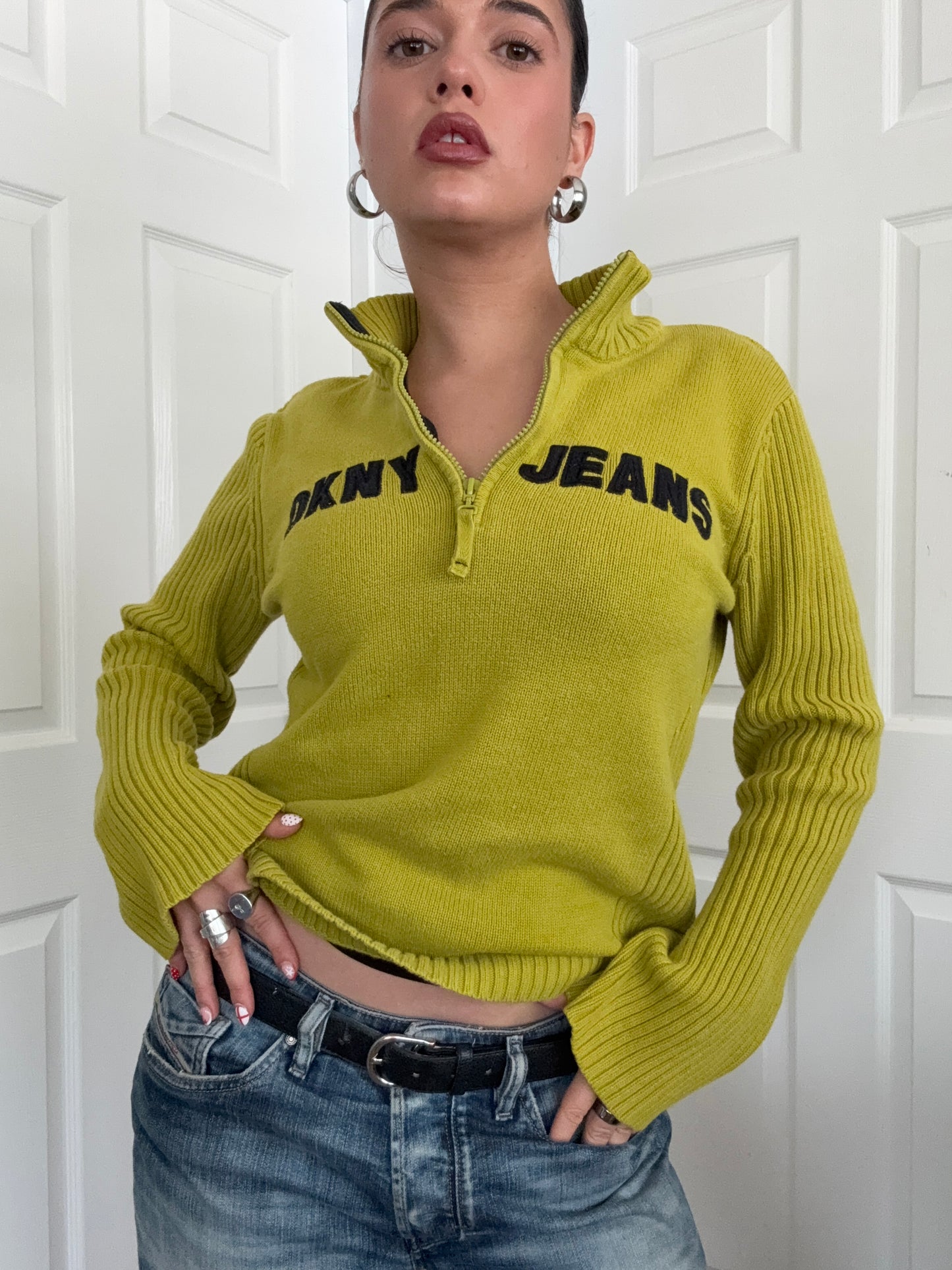 DKNY 1/4 Zip Jumper (XL)