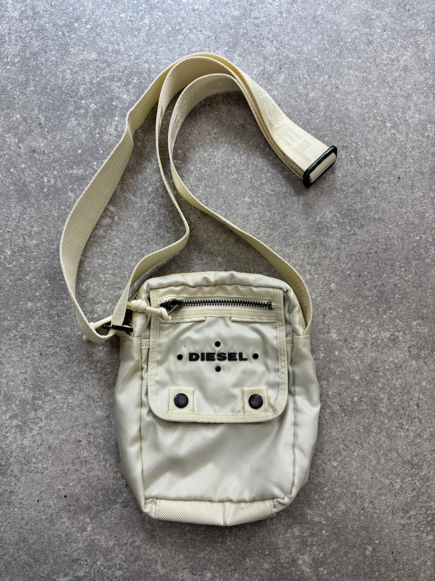 Diesel Cream Crossbody Bag