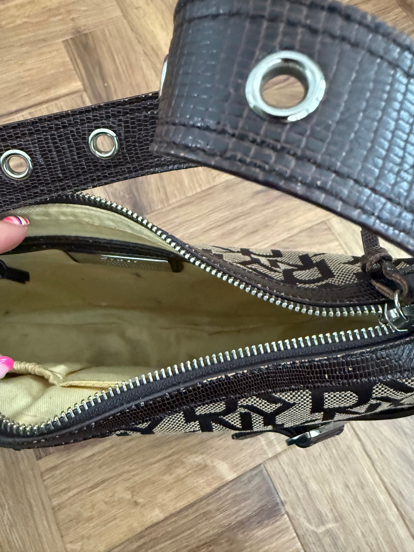 DKNY Monogram Shoulder Bag