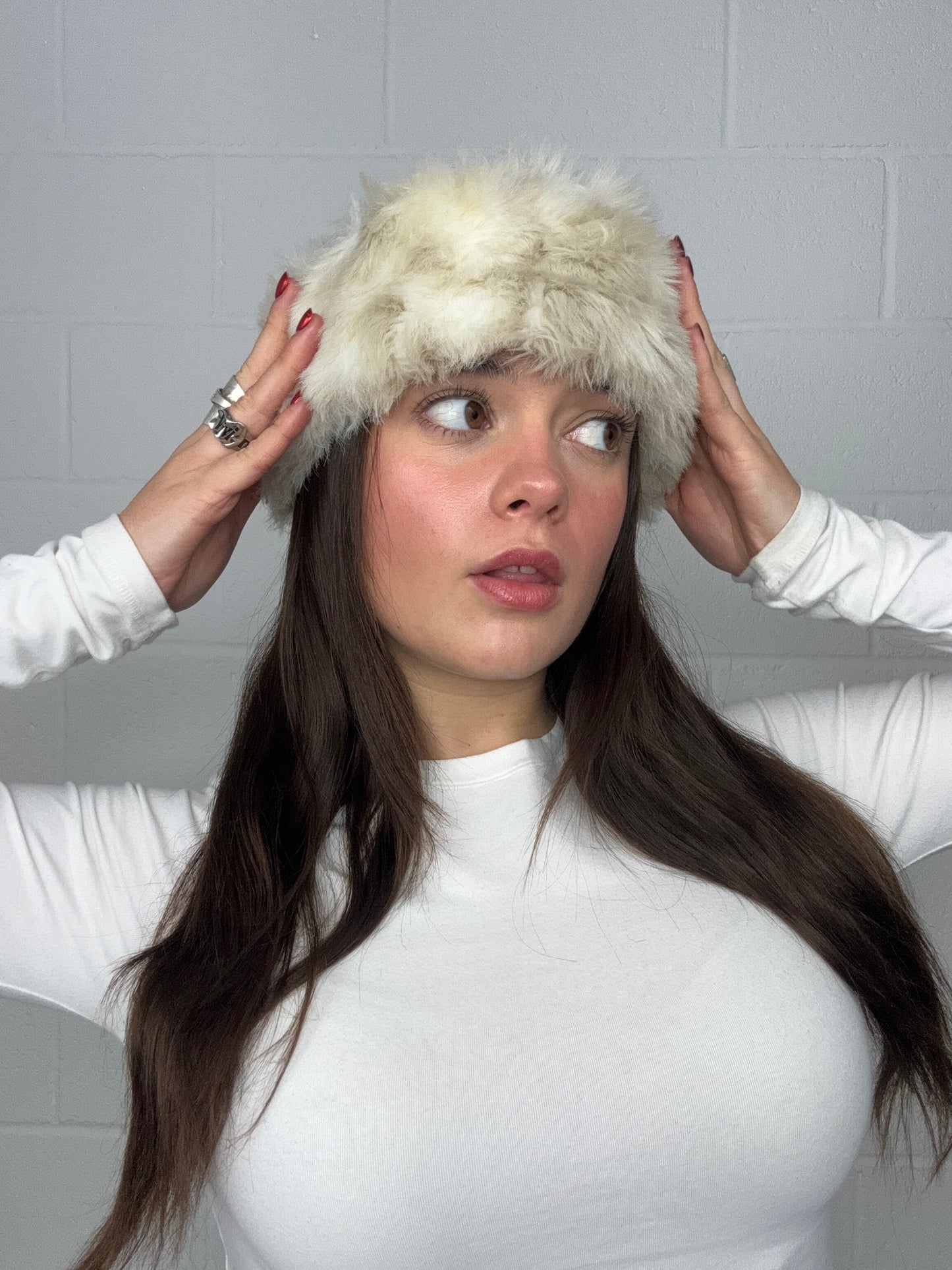 Faux Fur Headband Hat