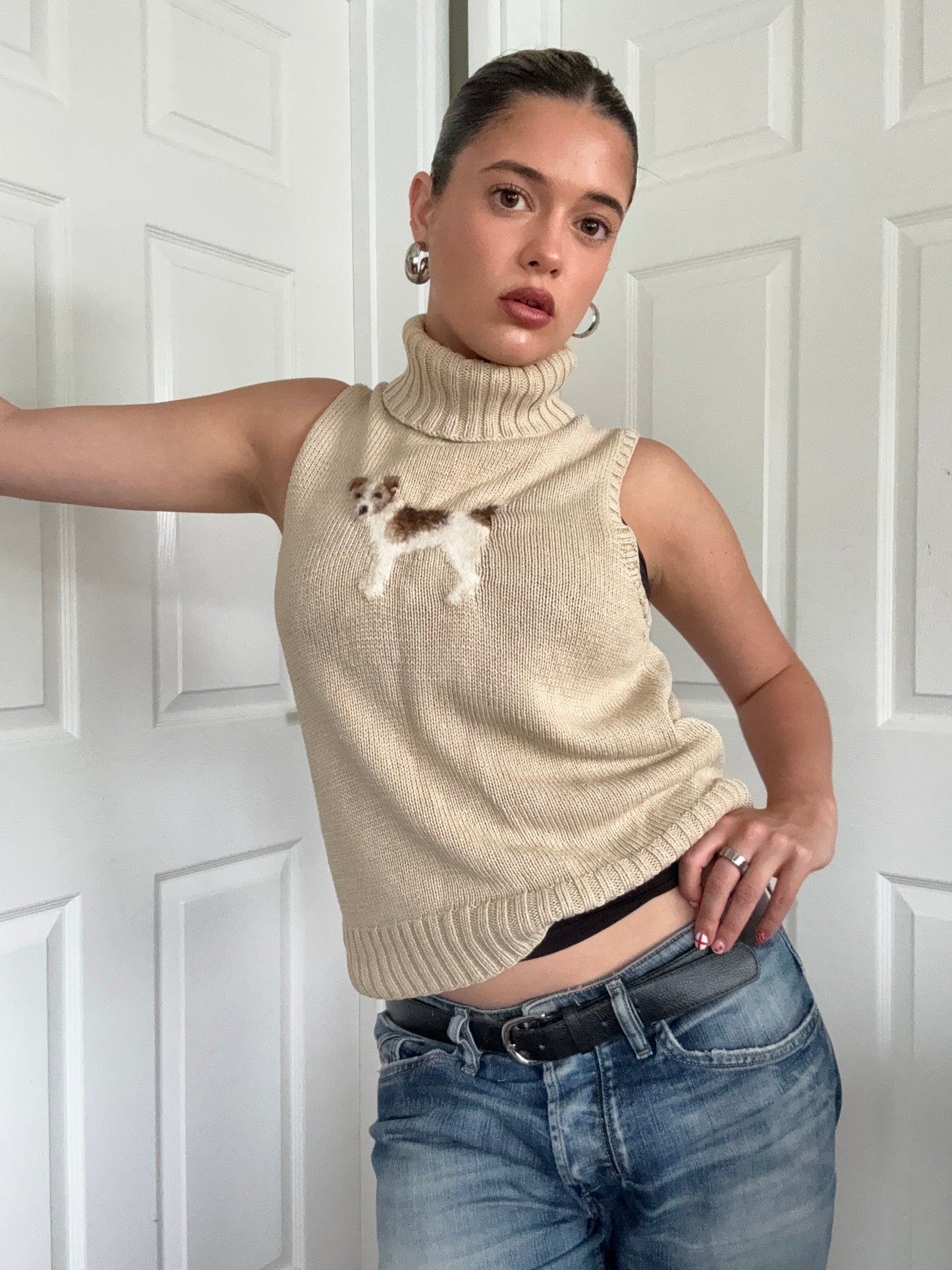 Ralph Lauren Knit Dog Top (M)