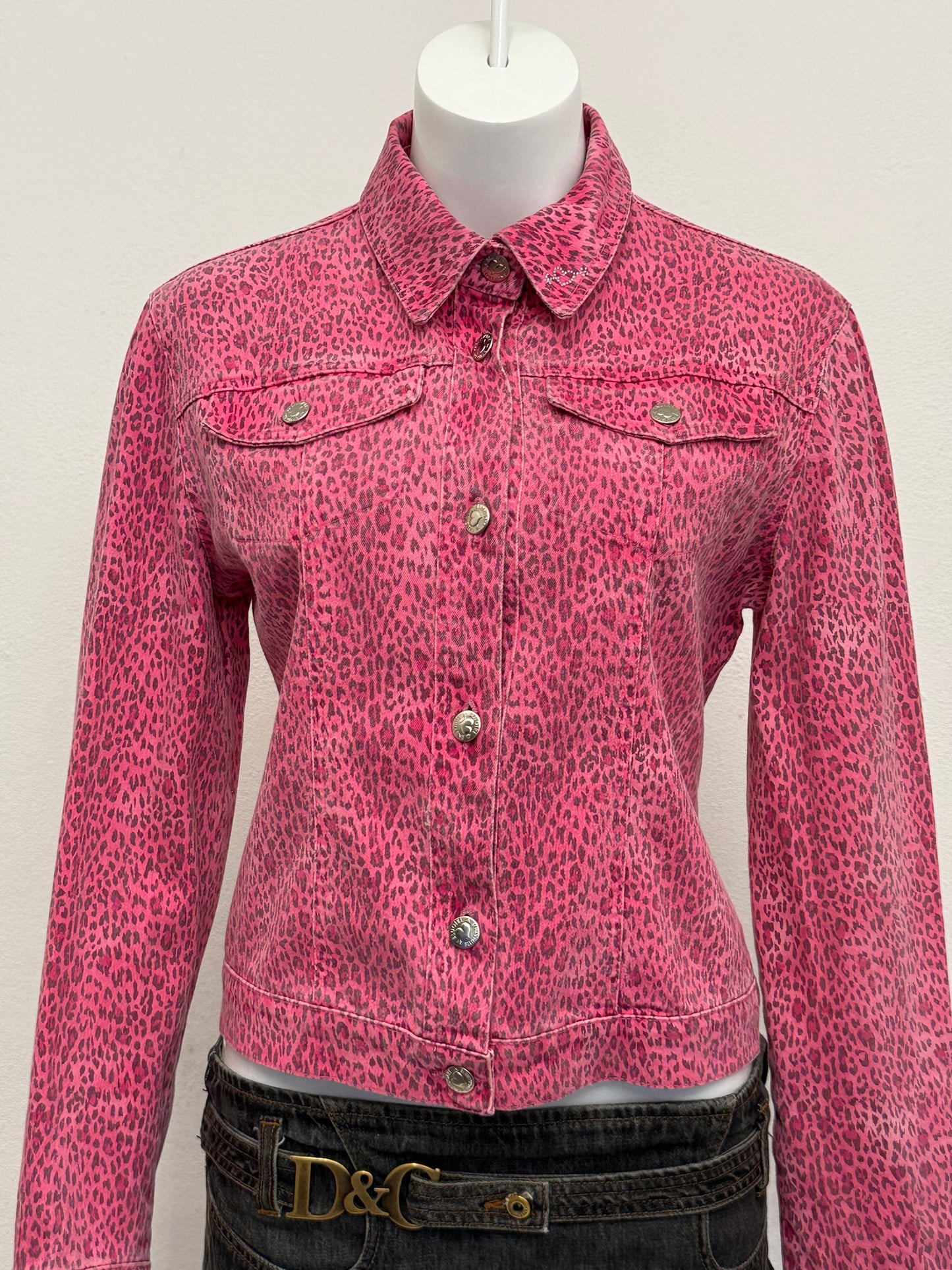Blumarine Pink Leopard Jacket (M)
