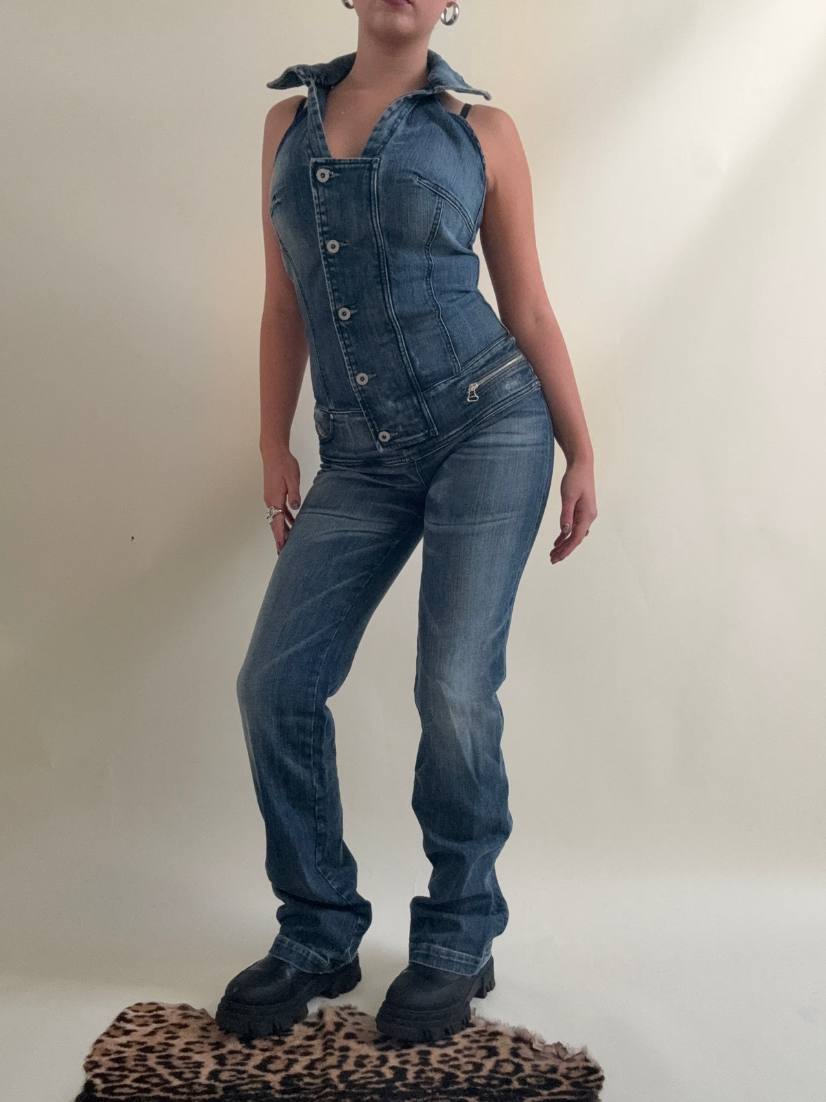 Vintage Diesel Denim Jumpsuit (M)