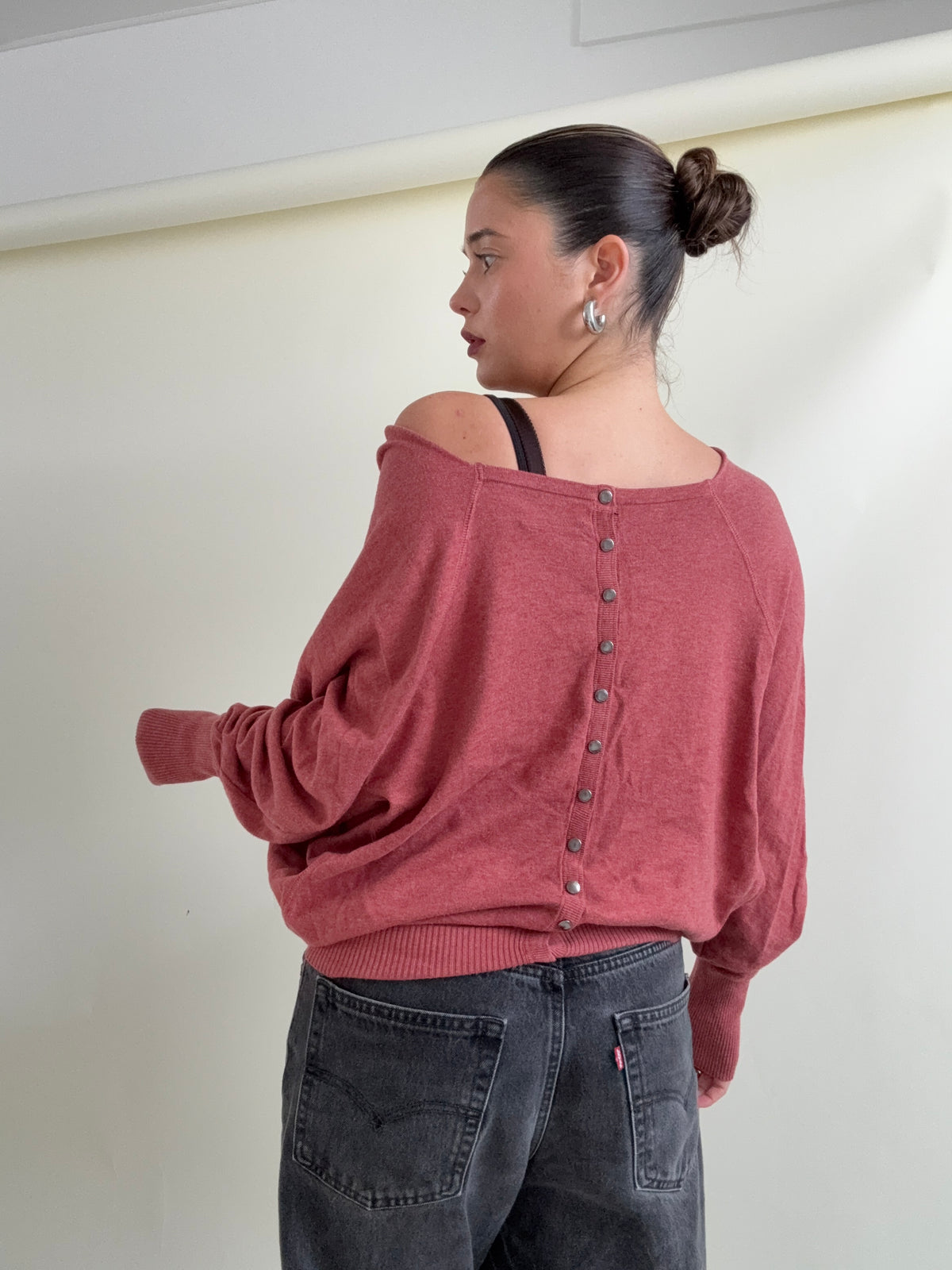 Allsaints Batwing Popper Jumper (M)