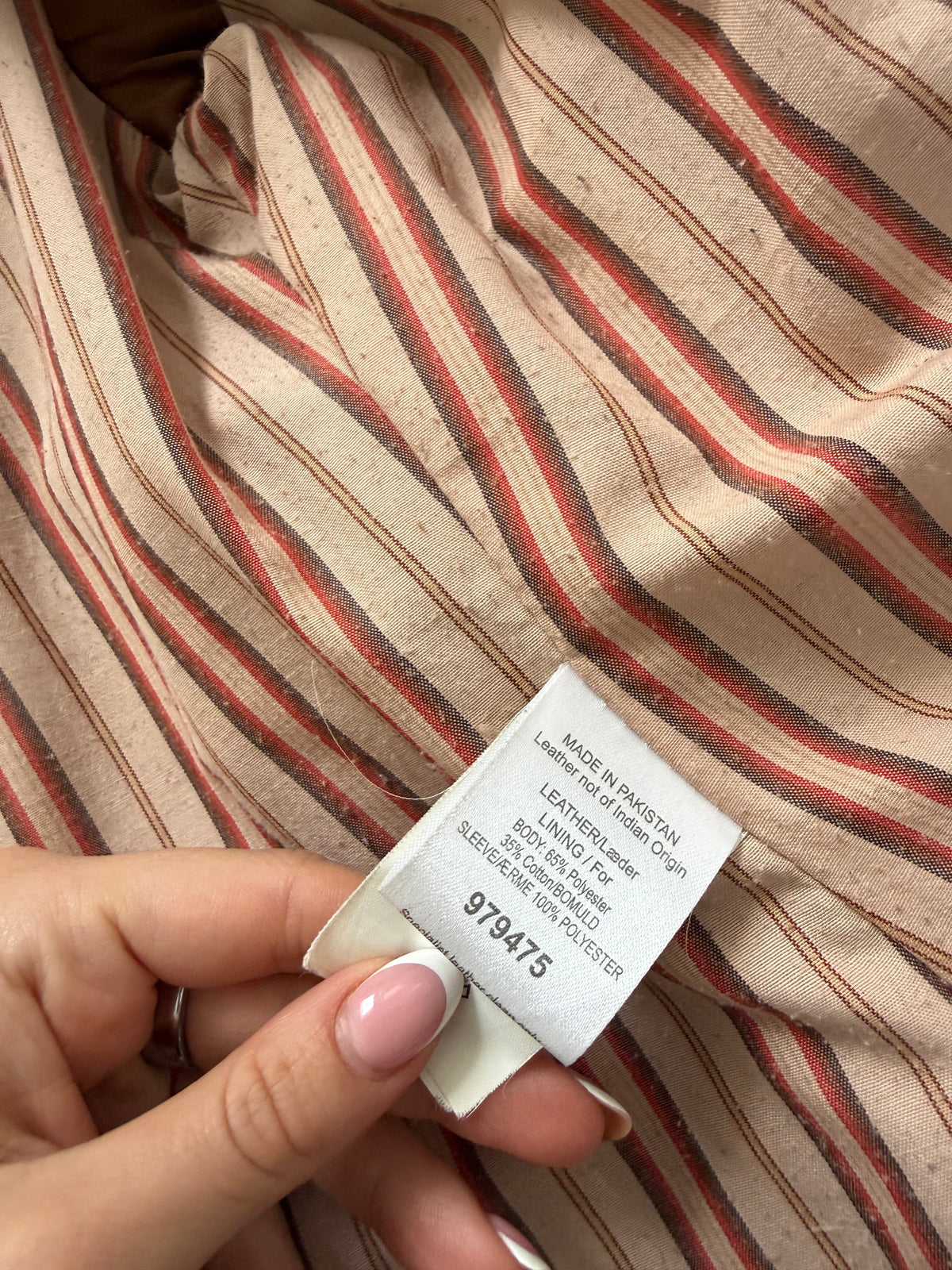 Vintage Leather Buckle Cargo Jacket (UK12)