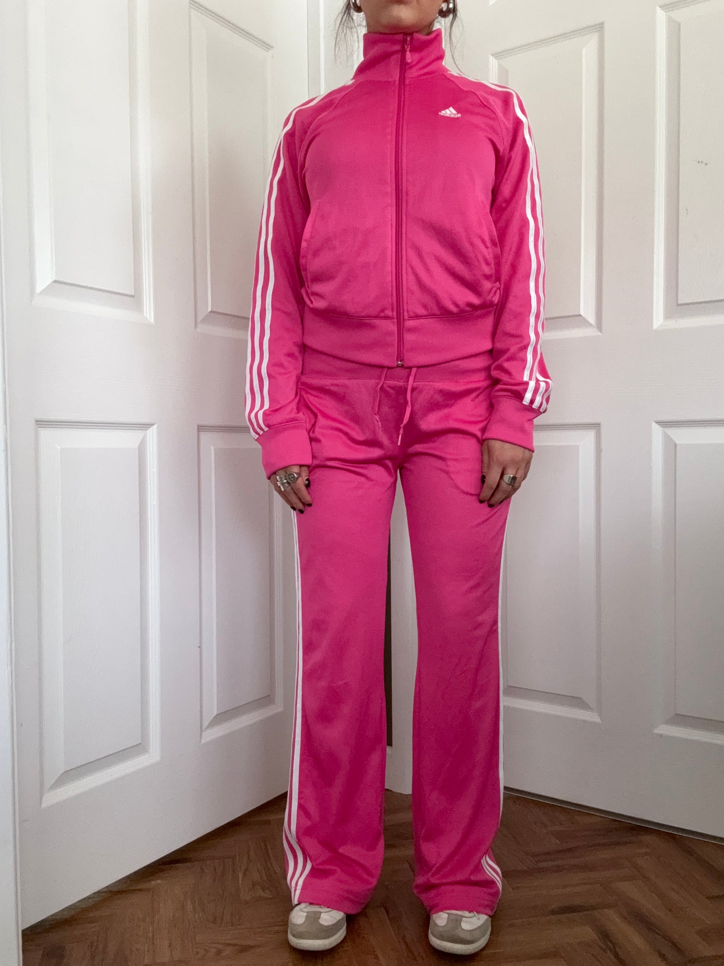 Pink Adidas Tracksuit (UK10)