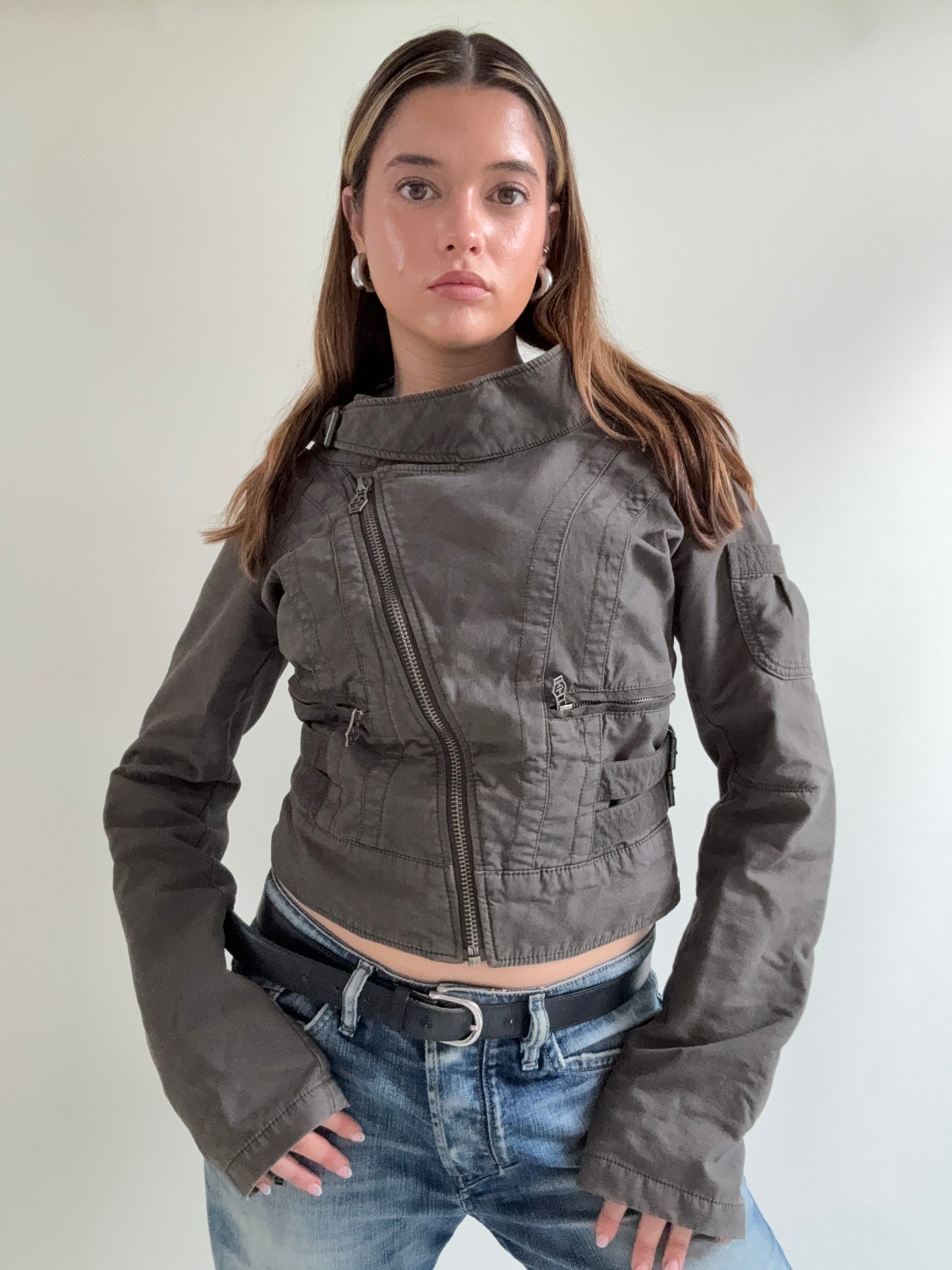 Diesel Cropped Utility Jacket (L)
