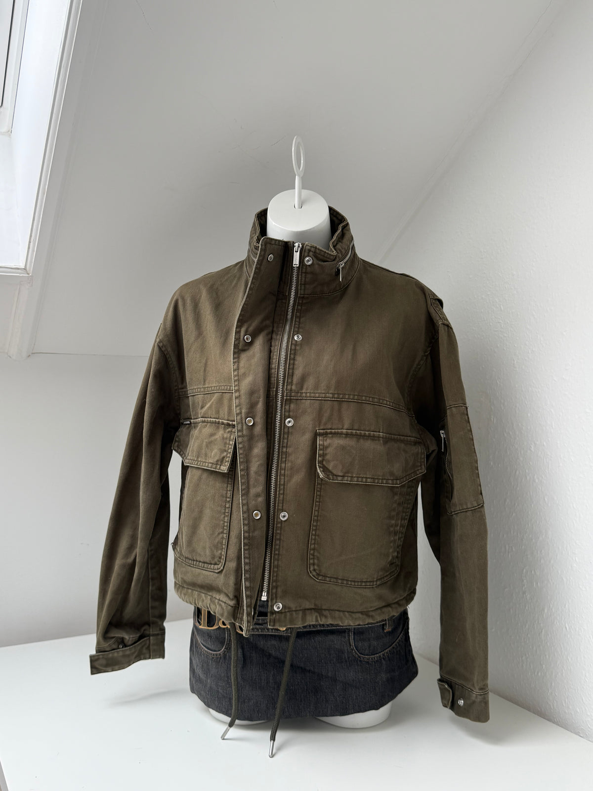 Superdry Khaki Cargo Jacket (UK10)
