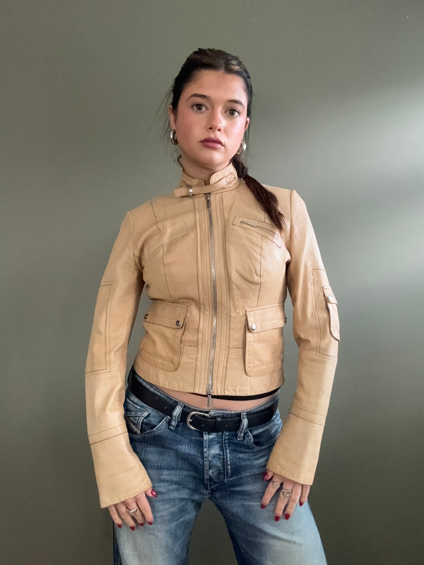 Karen Millen Leather Jacket (UK8)