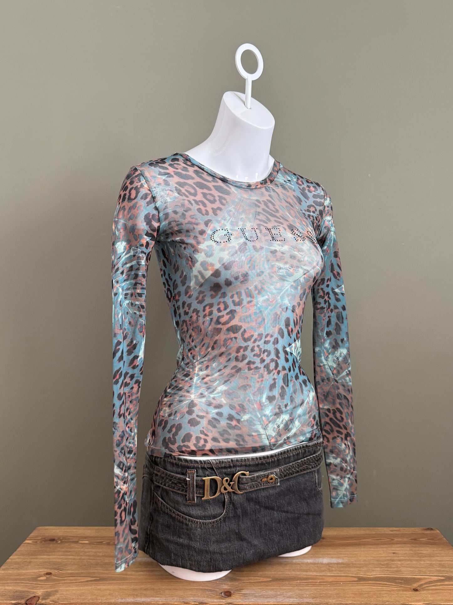 Guess Mesh Top (XS)